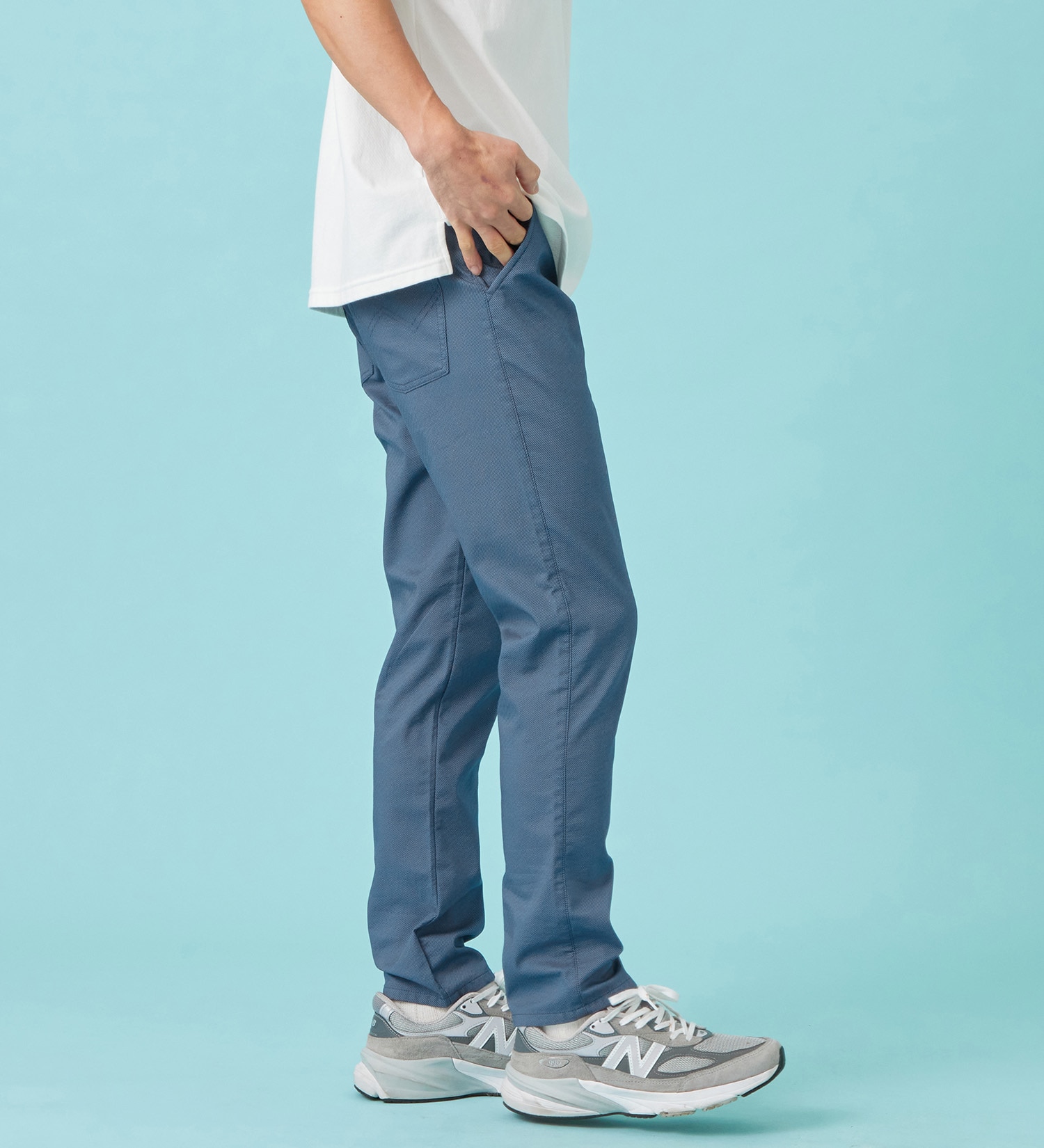 EDWIN(エドウイン)の【予約P】【涼】インターナショナルベーシック COOL ストレート チノパンツ トラウザー ドライタッチ 速乾|パンツ/パンツ/メンズ|中色ブルー