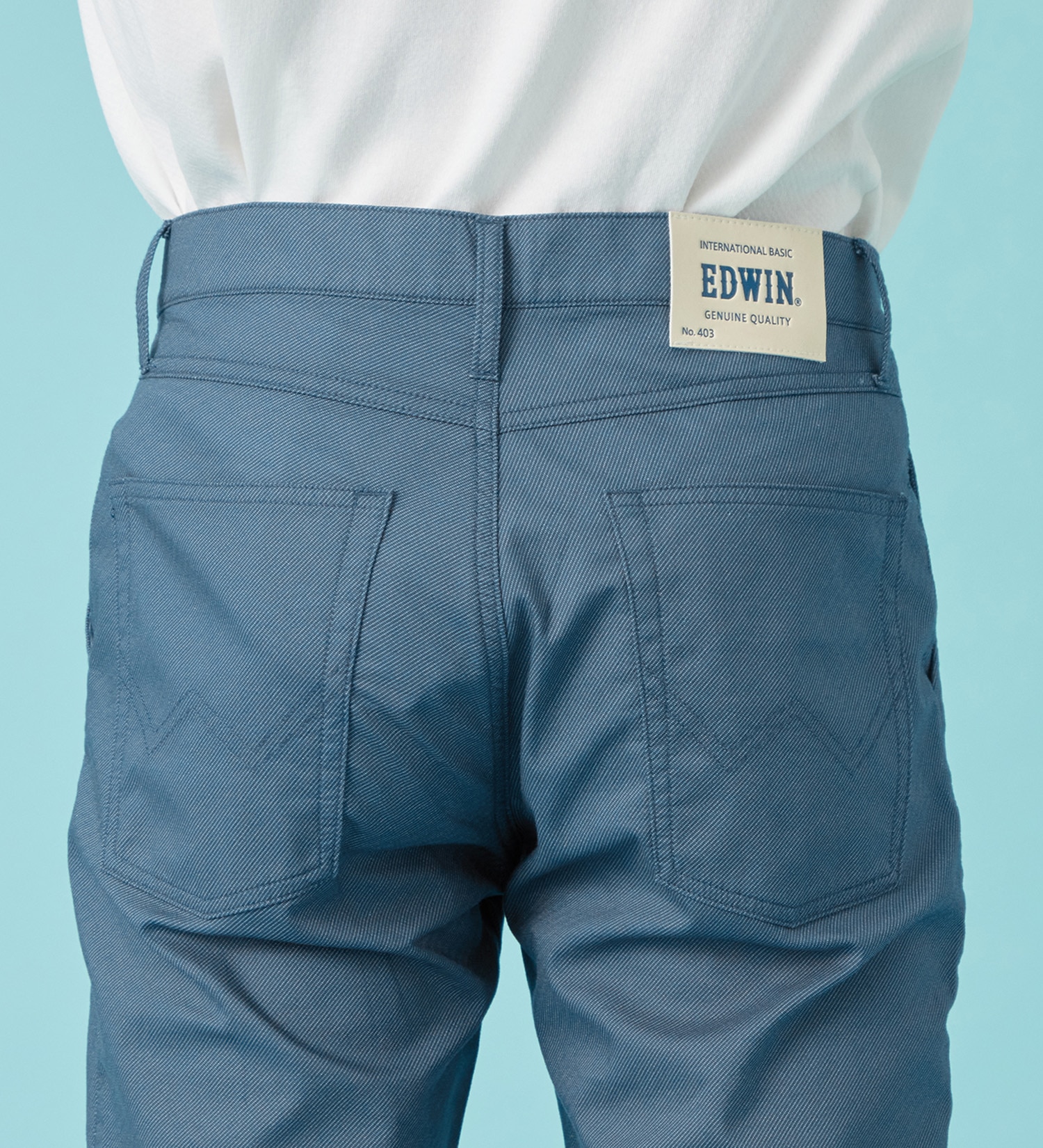 EDWIN(エドウイン)の【予約P】【涼】インターナショナルベーシック COOL ストレート チノパンツ トラウザー ドライタッチ 速乾|パンツ/パンツ/メンズ|中色ブルー