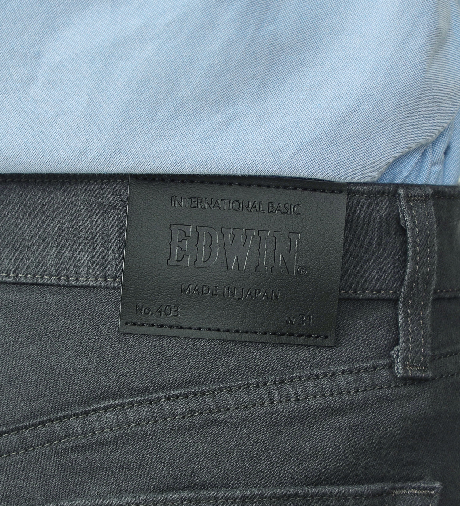 EDWIN(エドウイン)のインターナショナルベーシック 403 フレックス ふつうのストレートパンツ|パンツ/パンツ/メンズ|チャコールグレー
