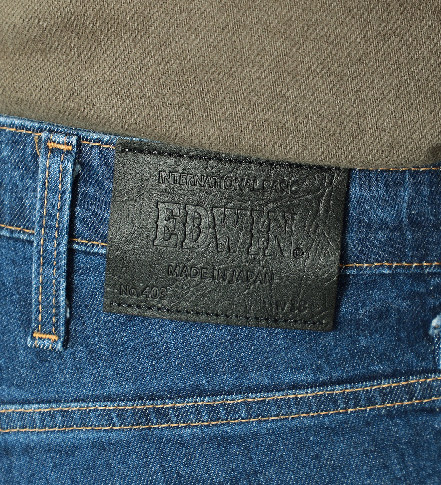 EDWIN(エドウイン)の【大きいサイズ】インターナショナルベーシック 403 フレックス ふつうのストレート|パンツ/デニムパンツ/メンズ|中色ブルー