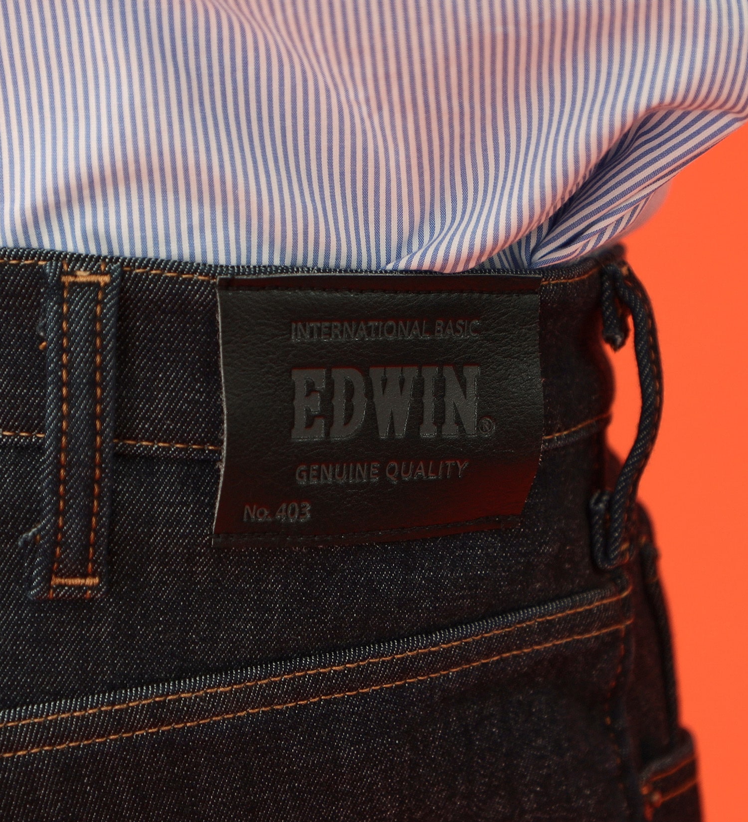 EDWIN(エドウイン)の【先行SALE】【大きいサイズ】2層で暖かい EDWIN インターナショナルベーシック レギュラーストレートパンツ403 WILD FIRE 2層ボンディング構造 【暖】|パンツ/パンツ/メンズ|インディゴブルー