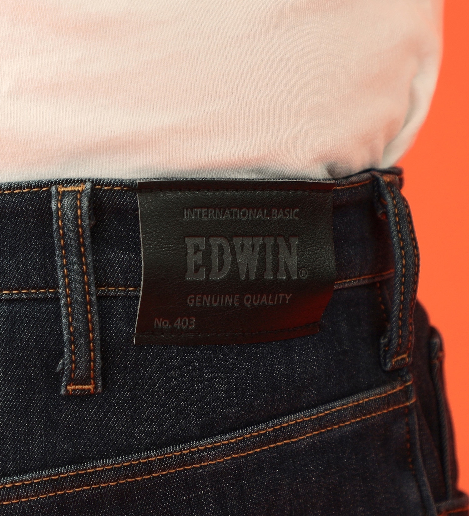EDWIN(エドウイン)の【先行SALE】【大きいサイズ】2層で暖かい EDWIN インターナショナルベーシック レギュラーストレートパンツ403 WILD FIRE 2層ボンディング構造 【暖】|パンツ/パンツ/メンズ|濃色ブルー