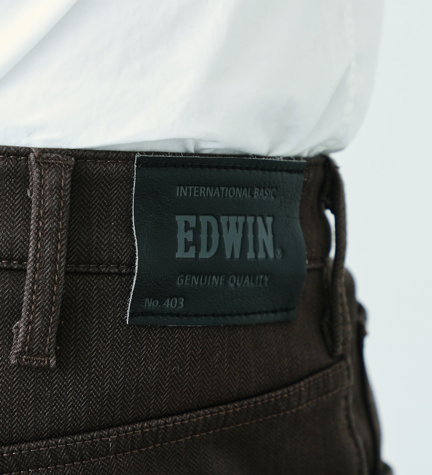 EDWIN(エドウイン)の【先行SALE】【大きいサイズ】2層で暖かい EDWIN インターナショナルベーシック レギュラーストレートパンツ403 WILD FIRE 2層ボンディング構造 【暖】|パンツ/パンツ/メンズ|ブラウン