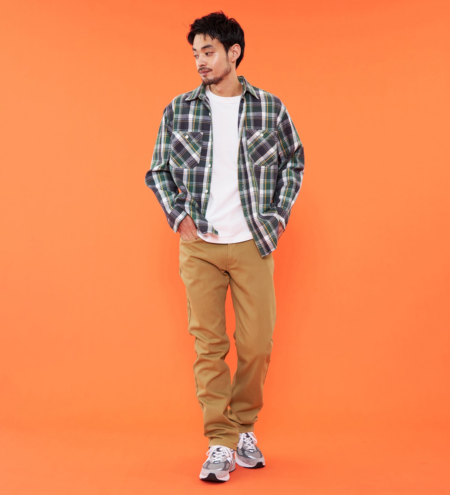 EDWIN(エドウイン)の【予約P】【大きいサイズ】【冬用】WILD FIRE 403 ふつうのストレート デニムパンツ ジーンズ 暖パンツ 裏起毛 保温【暖】|パンツ/デニム / ジーンズパンツ/メンズ|ベージュ