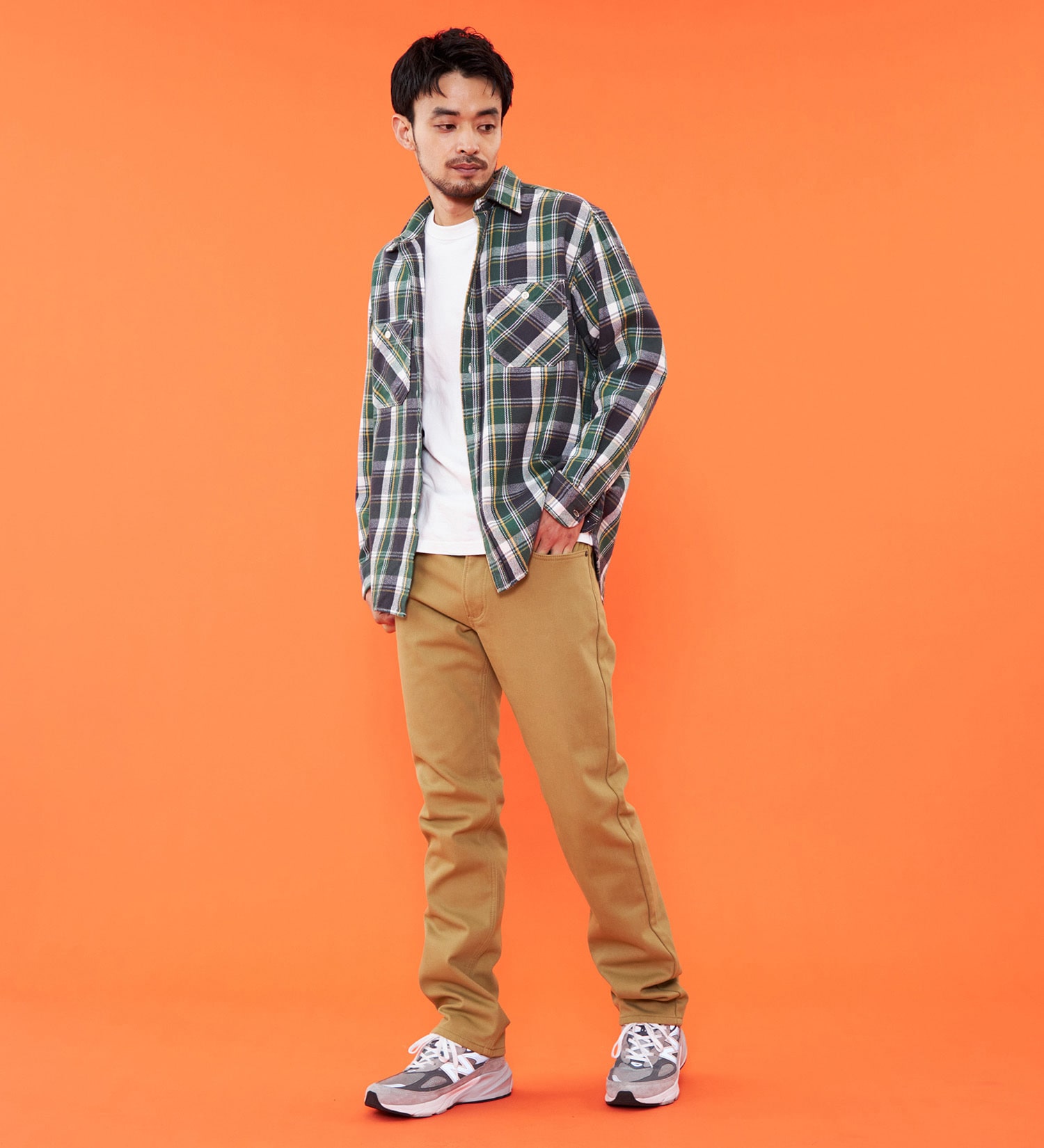 EDWIN(エドウイン)の【予約P】【大きいサイズ】【冬用】WILD FIRE 403 ふつうのストレート デニムパンツ ジーンズ 暖パンツ 裏起毛 保温【暖】|パンツ/デニム / ジーンズパンツ/メンズ|ベージュ