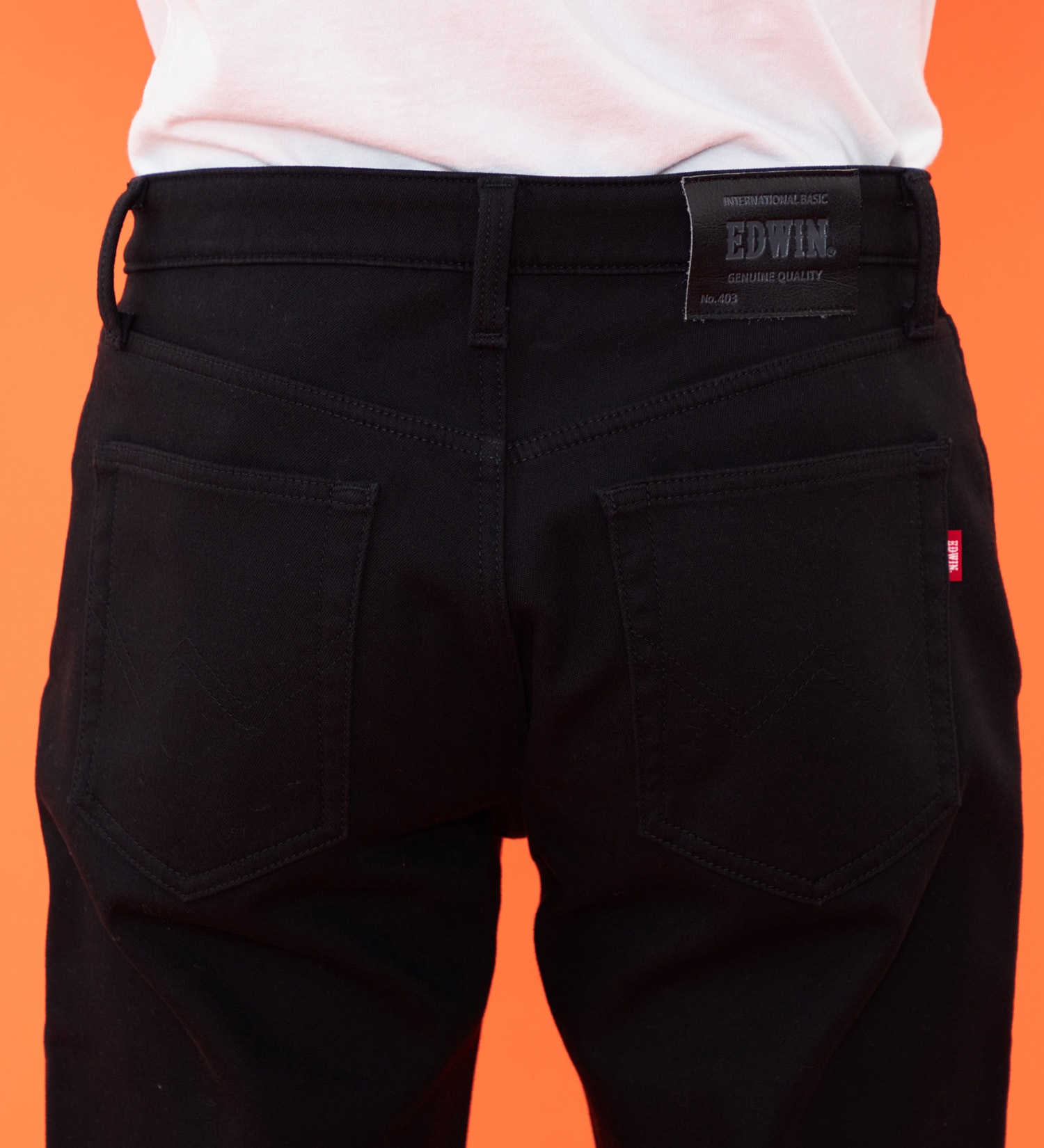 EDWIN(エドウイン)の【予約P】【大きいサイズ】【冬用】WILD FIRE 403 ふつうのストレート デニムパンツ ジーンズ 暖パンツ 裏起毛 保温【暖】|パンツ/デニム / ジーンズパンツ/メンズ|ブラック