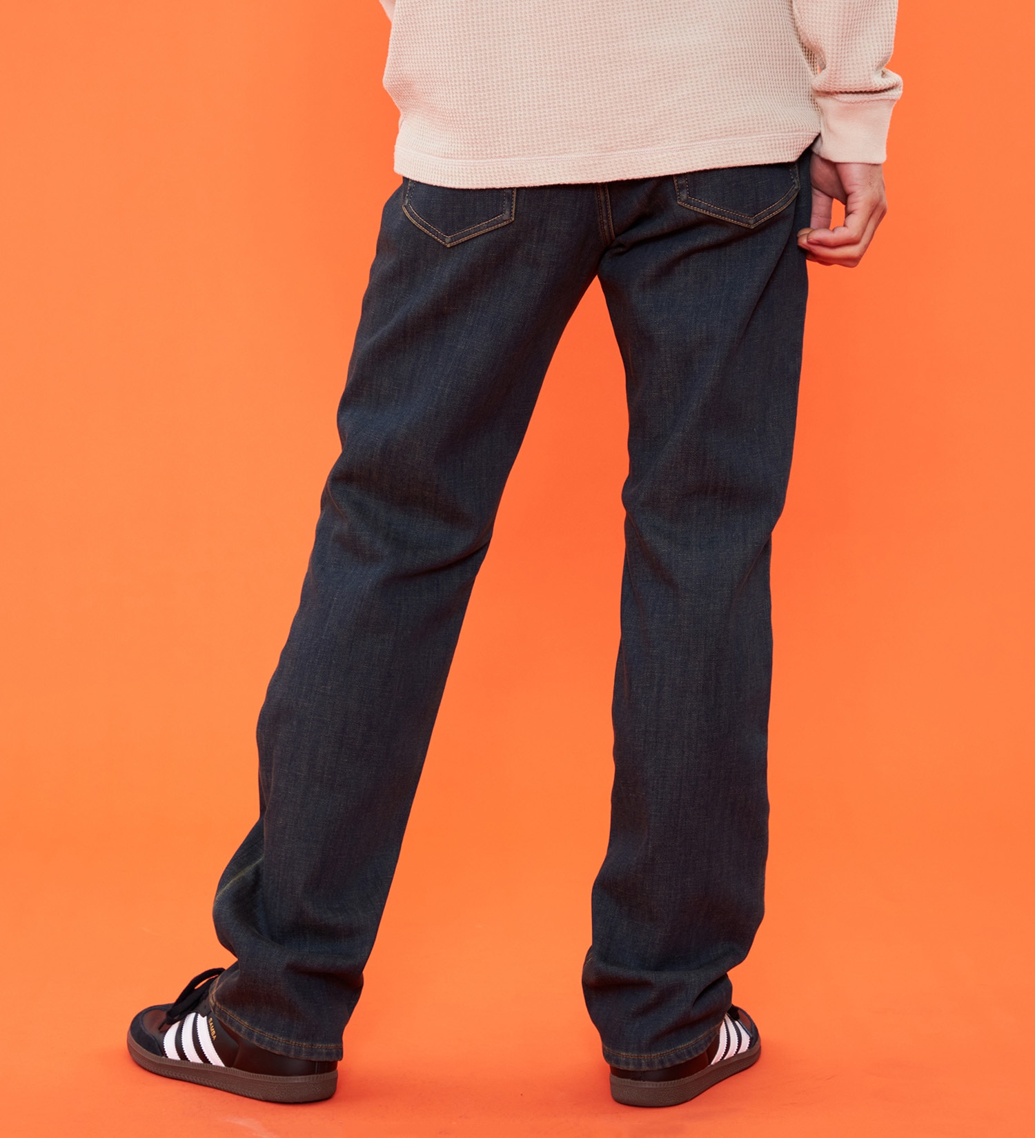 EDWIN(エドウイン)の【予約P】【冬用】WILD FIRE 403 ふつうのストレート デニムパンツ ジーンズ 暖パンツ 裏起毛 保温【暖】|パンツ/デニム / ジーンズパンツ/メンズ|中色ブルー