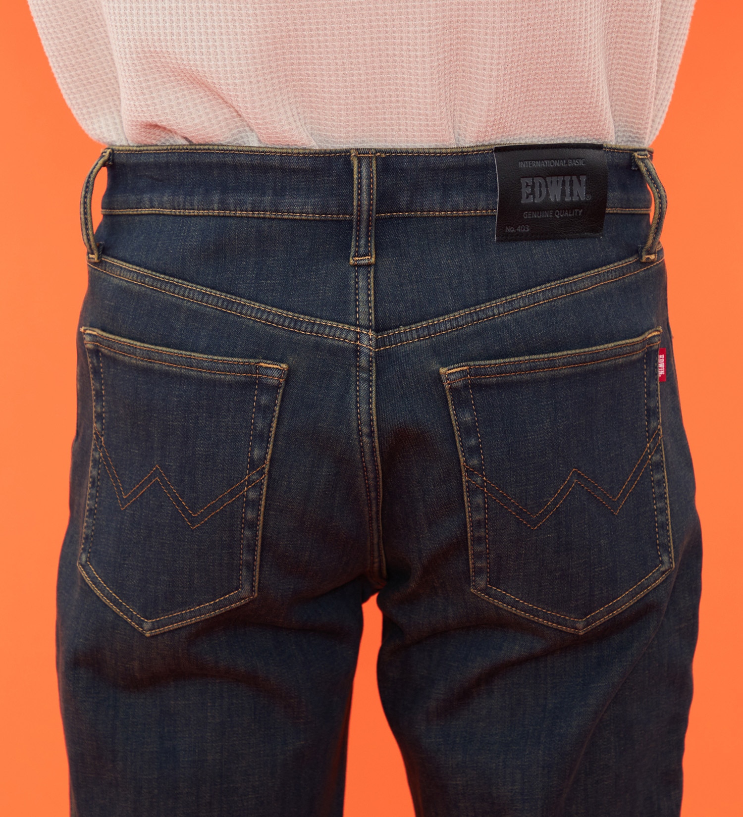 EDWIN(エドウイン)の【予約P】【冬用】WILD FIRE 403 ふつうのストレート デニムパンツ ジーンズ 暖パンツ 裏起毛 保温【暖】|パンツ/デニム / ジーンズパンツ/メンズ|中色ブルー