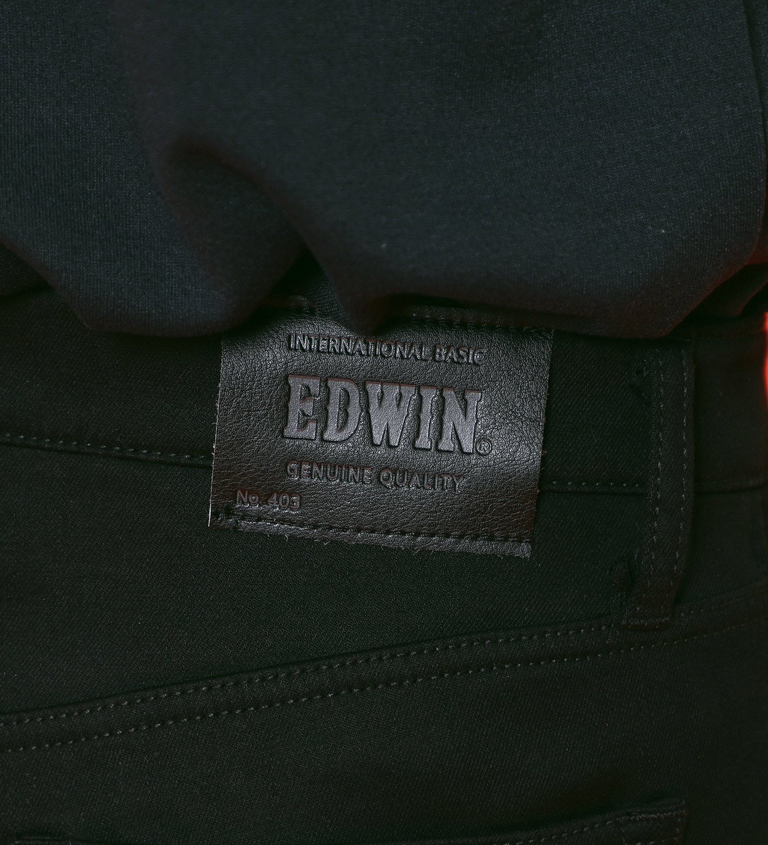 EDWIN(エドウイン)の【先行SALE】2層で暖かい EDWIN インターナショナルベーシック レギュラーストレートパンツ403 WILD FIRE 2層ボンディング構造 【暖】|パンツ/パンツ/メンズ|ブラック