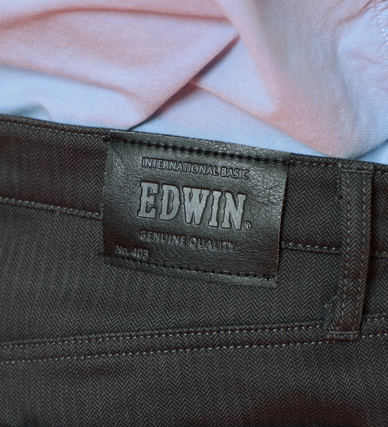 EDWIN(エドウイン)の【先行SALE】2層で暖かい EDWIN インターナショナルベーシック レギュラーストレートパンツ403 WILD FIRE 2層ボンディング構造 【暖】|パンツ/パンツ/メンズ|チャコールグレー