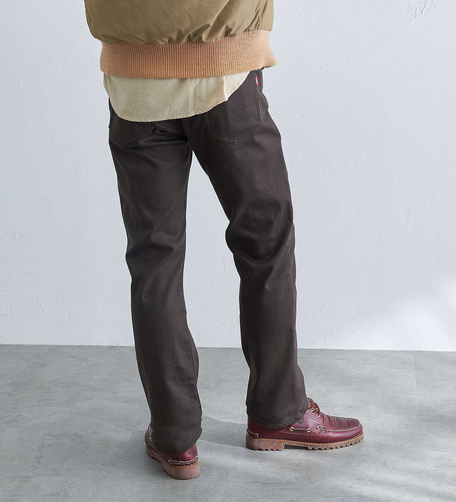 EDWIN(エドウイン)の【先行SALE】2層で暖かい EDWIN インターナショナルベーシック レギュラーストレートパンツ403 WILD FIRE 2層ボンディング構造 【暖】|パンツ/パンツ/メンズ|ブラウン