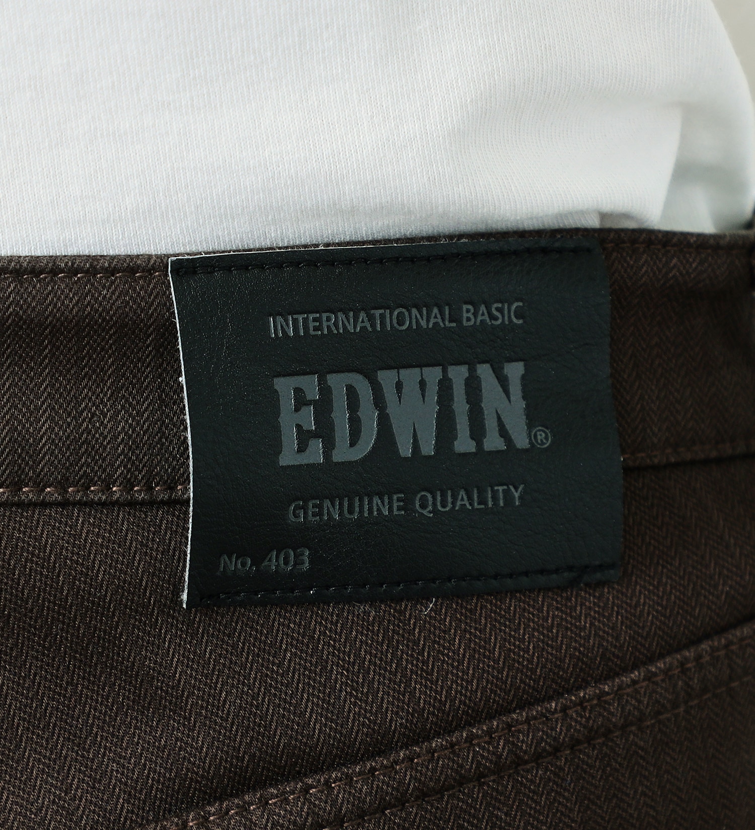 EDWIN(エドウイン)の【先行SALE】2層で暖かい EDWIN インターナショナルベーシック レギュラーストレートパンツ403 WILD FIRE 2層ボンディング構造 【暖】|パンツ/パンツ/メンズ|ブラウン