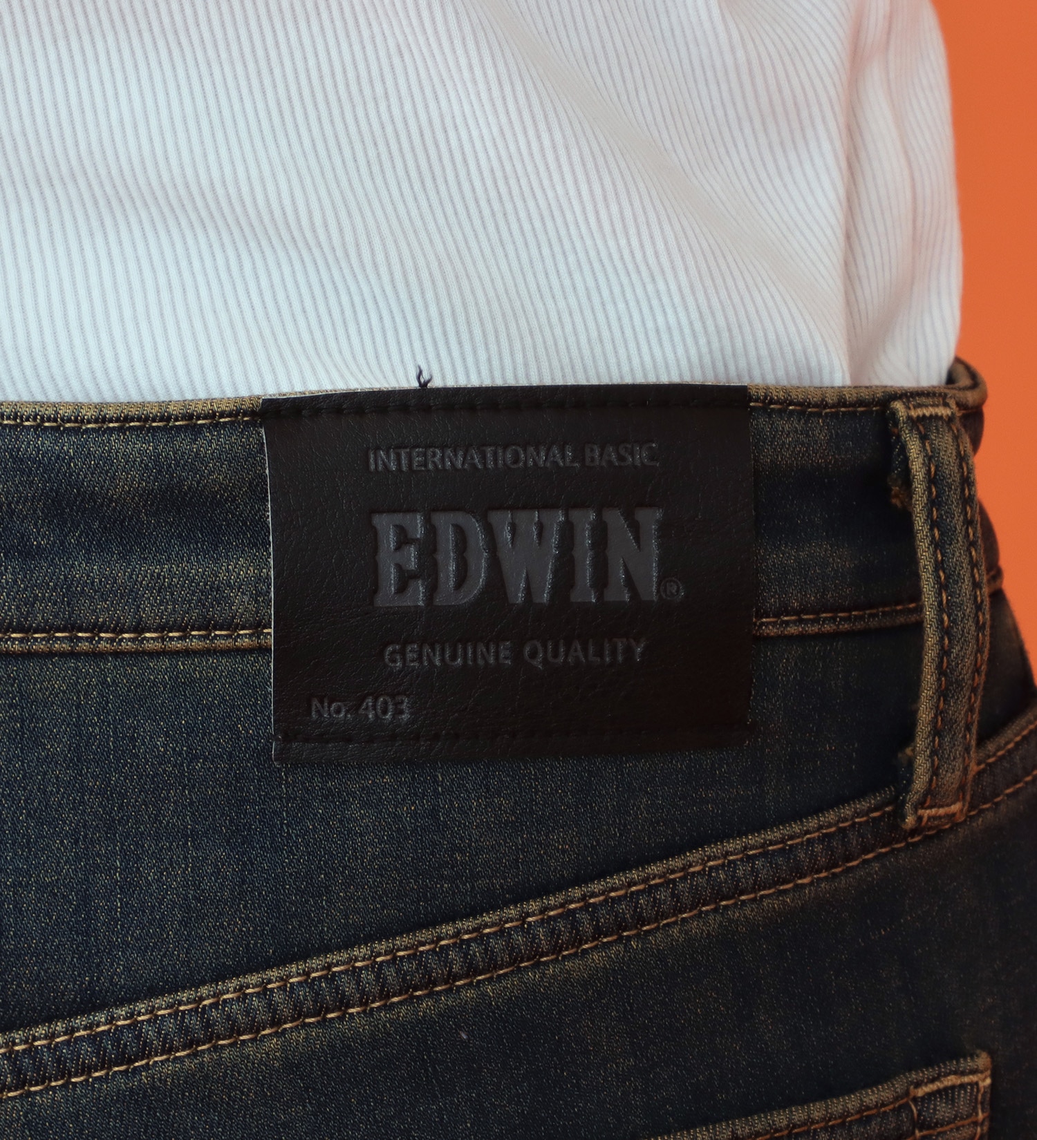 EDWIN(エドウイン)の【予約P】WILD FIRE インターナショナルベーシック 403 ふつうのストレート デニムパンツ 【暖/裏起毛/保温/冬用】|パンツ/デニム / ジーンズパンツ/メンズ|濃色ブルー