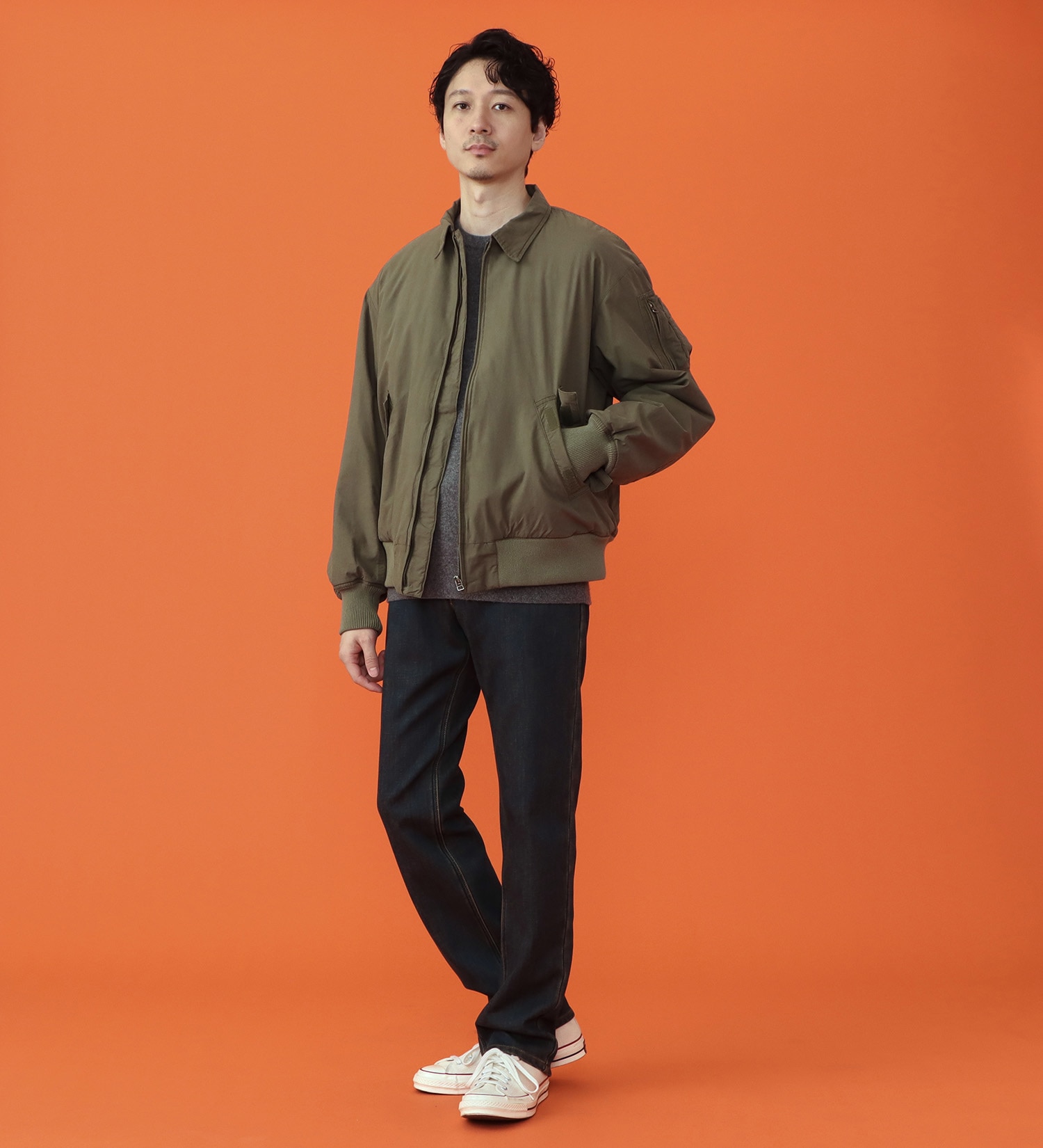 EDWIN(エドウイン)の【予約P】WILD FIRE インターナショナルベーシック 403 ふつうのストレート デニムパンツ 【暖/裏起毛/保温/冬用】|パンツ/デニム / ジーンズパンツ/メンズ|濃色ブルー