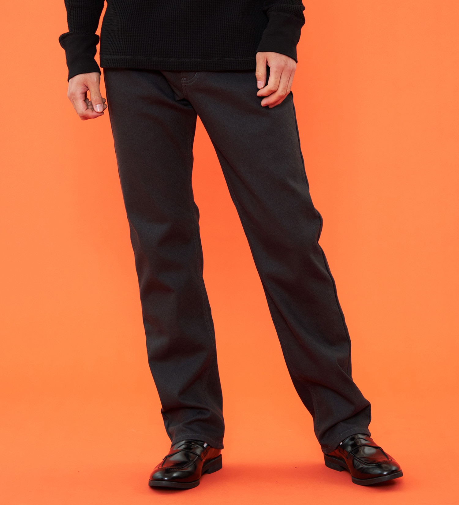 EDWIN(エドウイン)の【予約P】【冬用】WILD FIRE 403 ふつうのストレート デニムパンツ ジーンズ 暖パンツ 裏起毛 保温【暖】|パンツ/デニム / ジーンズパンツ/メンズ|グレー