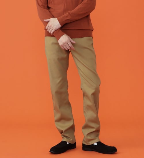 EDWIN(エドウイン)の【予約P】WILD FIRE インターナショナルベーシック 403 ふつうのストレート デニムパンツ 【暖/裏起毛/保温/冬用】|パンツ/パンツ/メンズ|カーキ