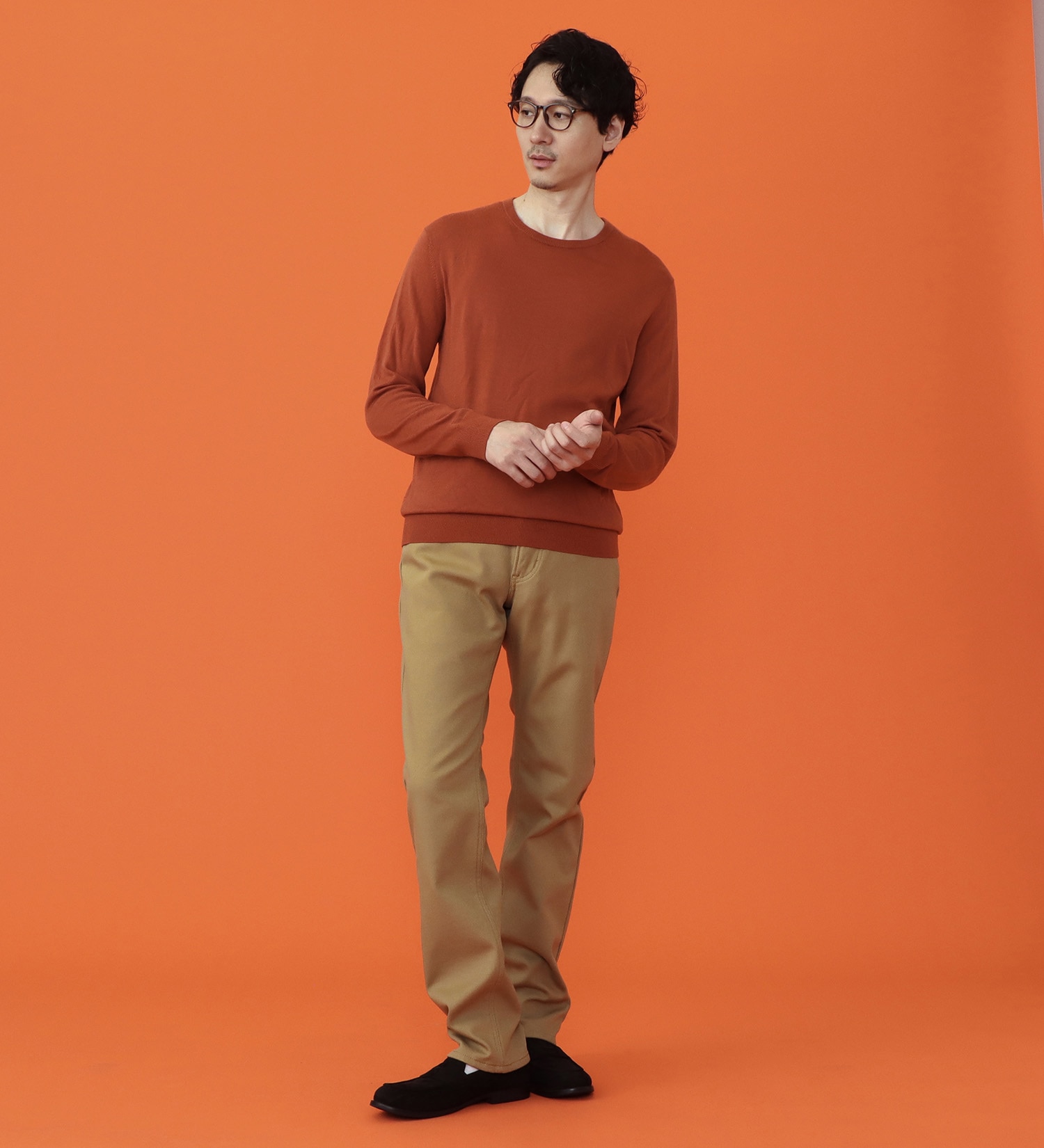 EDWIN(エドウイン)の【予約P】WILD FIRE インターナショナルベーシック 403 ふつうのストレート デニムパンツ 【暖/裏起毛/保温/冬用】|パンツ/パンツ/メンズ|カーキ