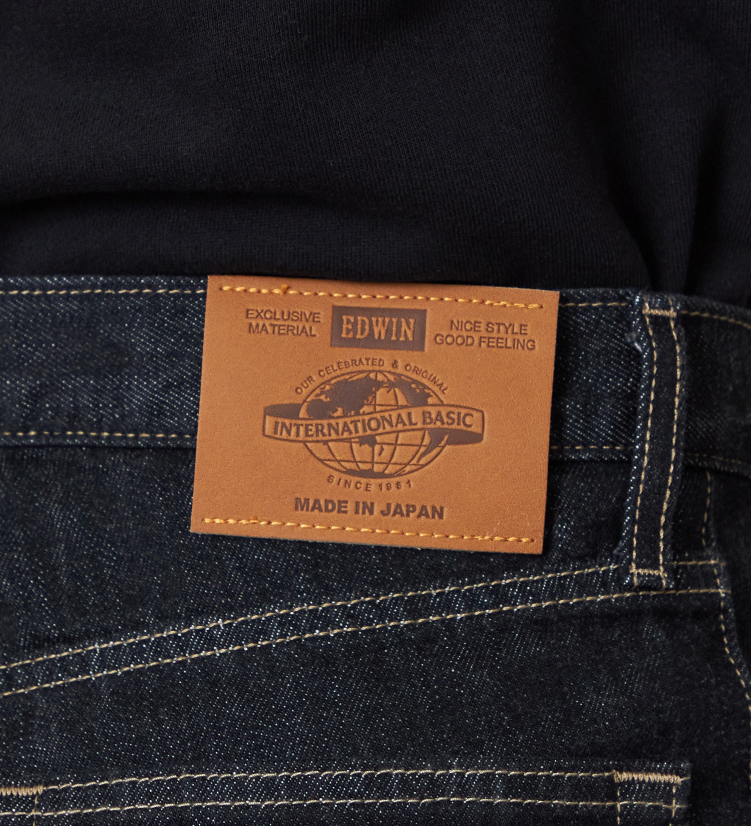 EDWIN(エドウイン)の【裾上げ無料】【大きいサイズ】インターナショナルベーシック 404 ゆったりストレート デニムパンツ ジーンズ|パンツ/デニム / ジーンズパンツ/メンズ|ブラックデニム