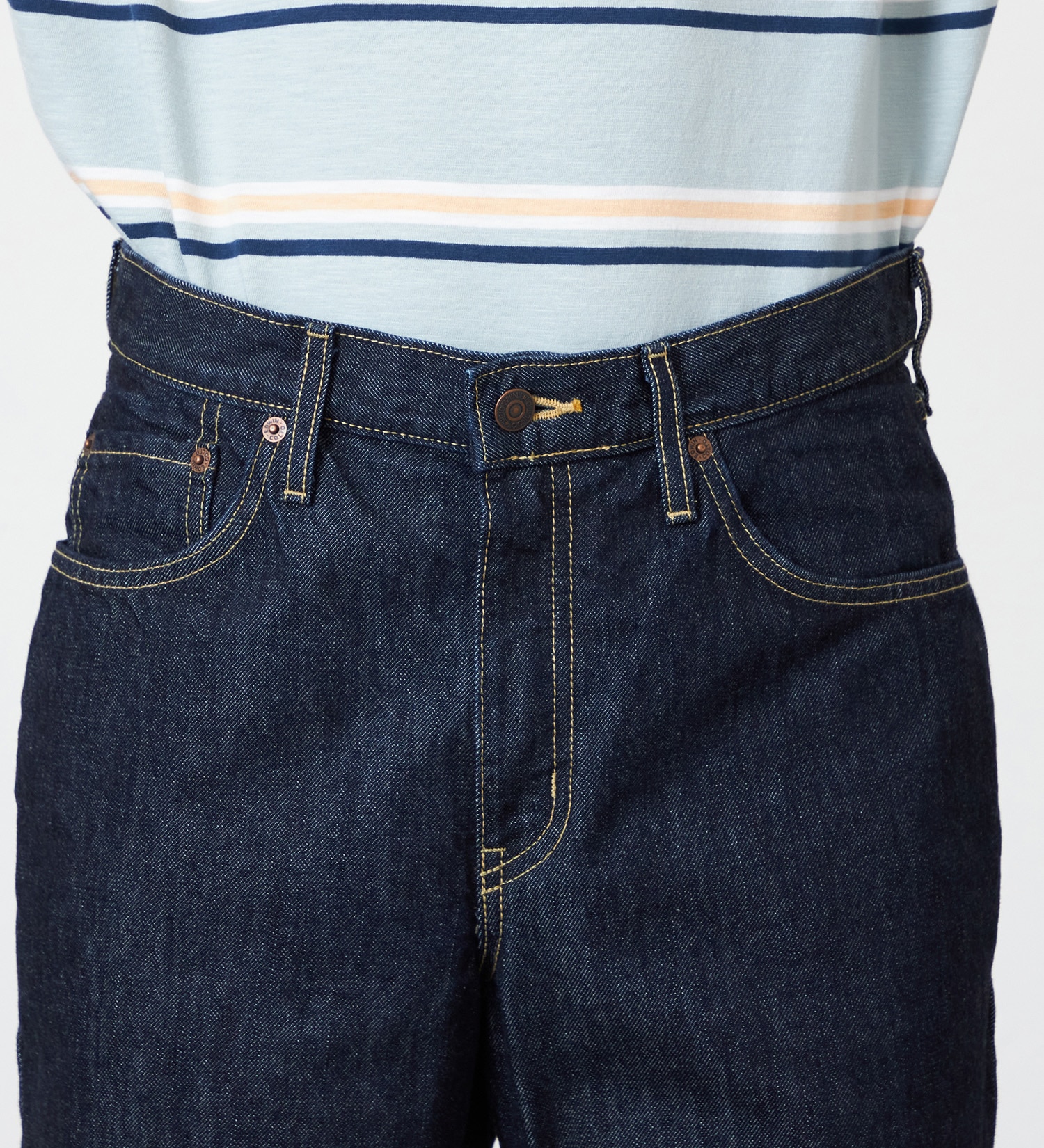 EDWIN(エドウイン)の【裾上げ無料】インターナショナルベーシック 404 ゆったりストレート デニムパンツ ジーンズ|パンツ/デニム / ジーンズパンツ/メンズ|インディゴブルー