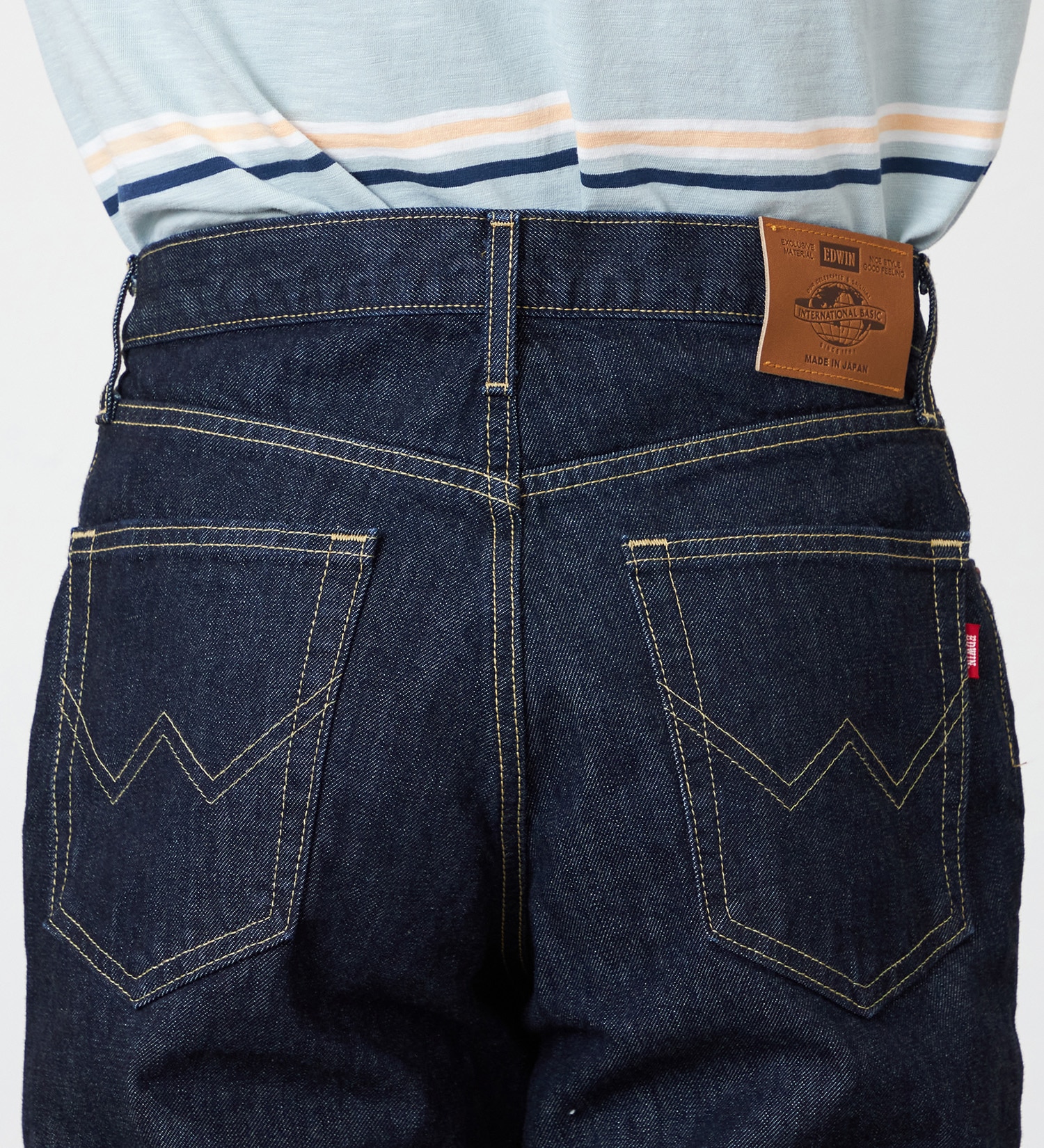 EDWIN(エドウイン)の【裾上げ無料】インターナショナルベーシック 404 ゆったりストレート デニムパンツ ジーンズ|パンツ/デニム / ジーンズパンツ/メンズ|インディゴブルー
