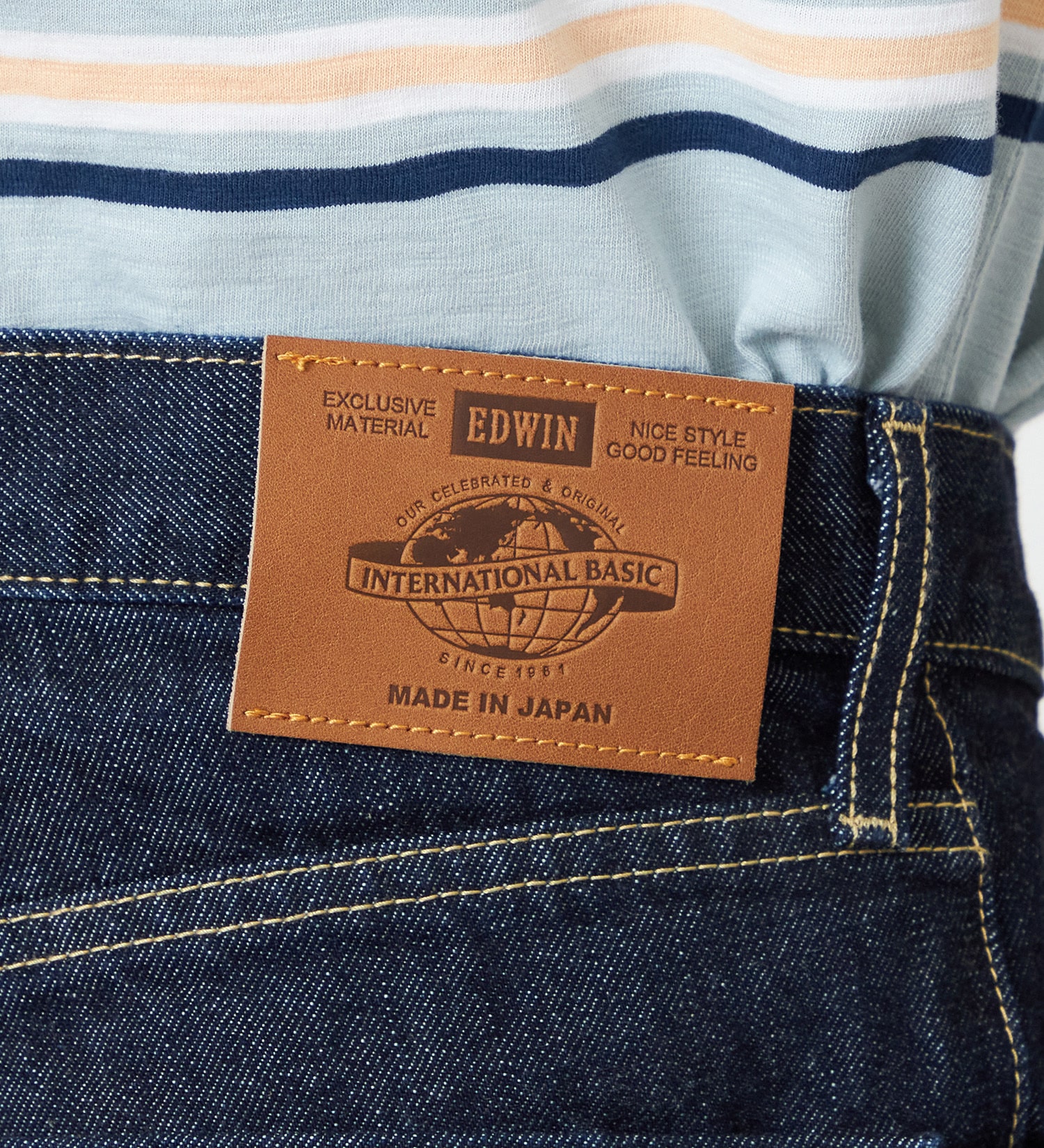 EDWIN(エドウイン)の【裾上げ無料】インターナショナルベーシック 404 ゆったりストレート デニムパンツ ジーンズ|パンツ/デニム / ジーンズパンツ/メンズ|インディゴブルー