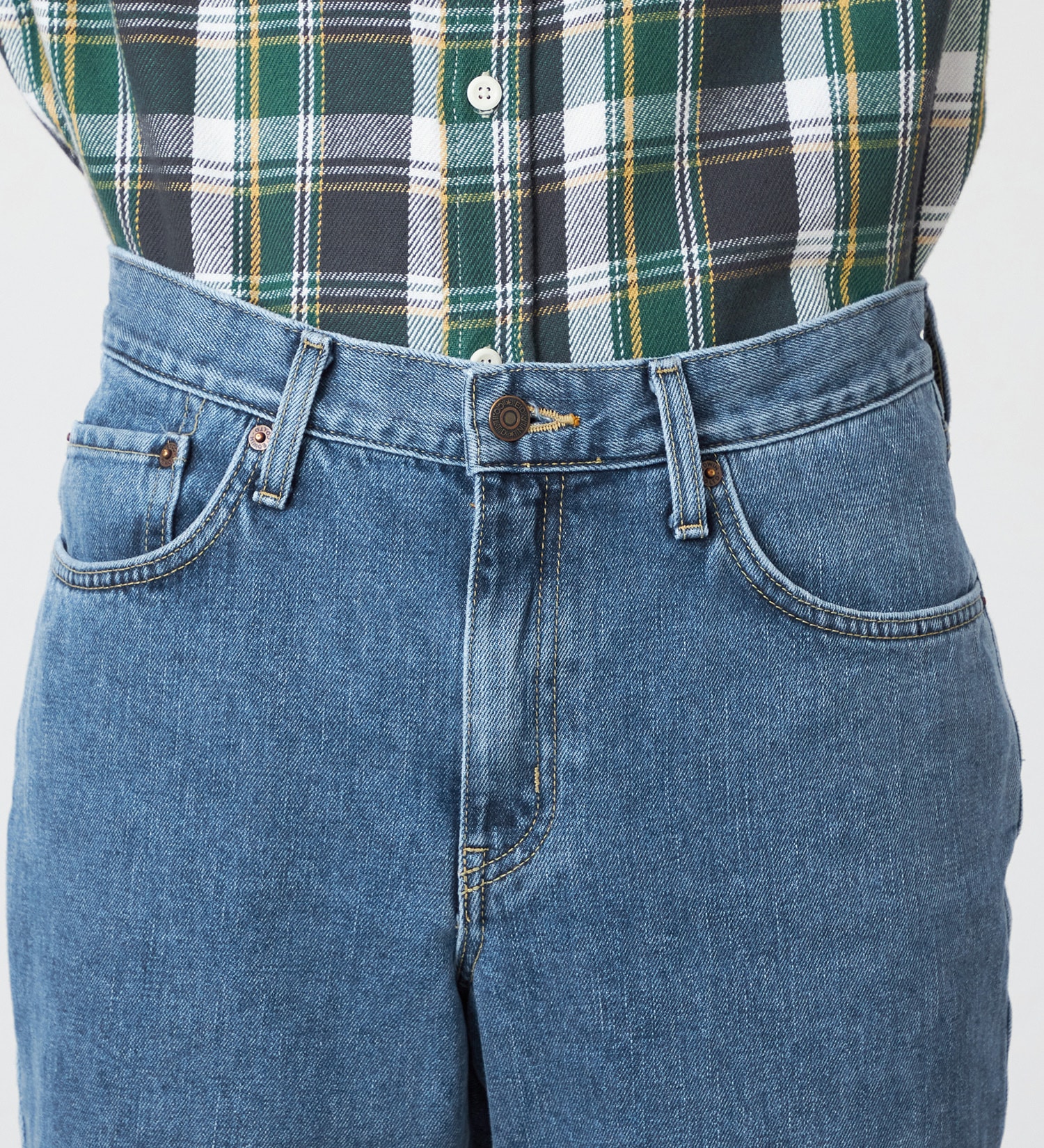 EDWIN(エドウイン)の【裾上げ無料】【大きいサイズ】インターナショナルベーシック 404 ゆったりストレート デニムパンツ ジーンズ|パンツ/デニム / ジーンズパンツ/メンズ|淡色ブルー