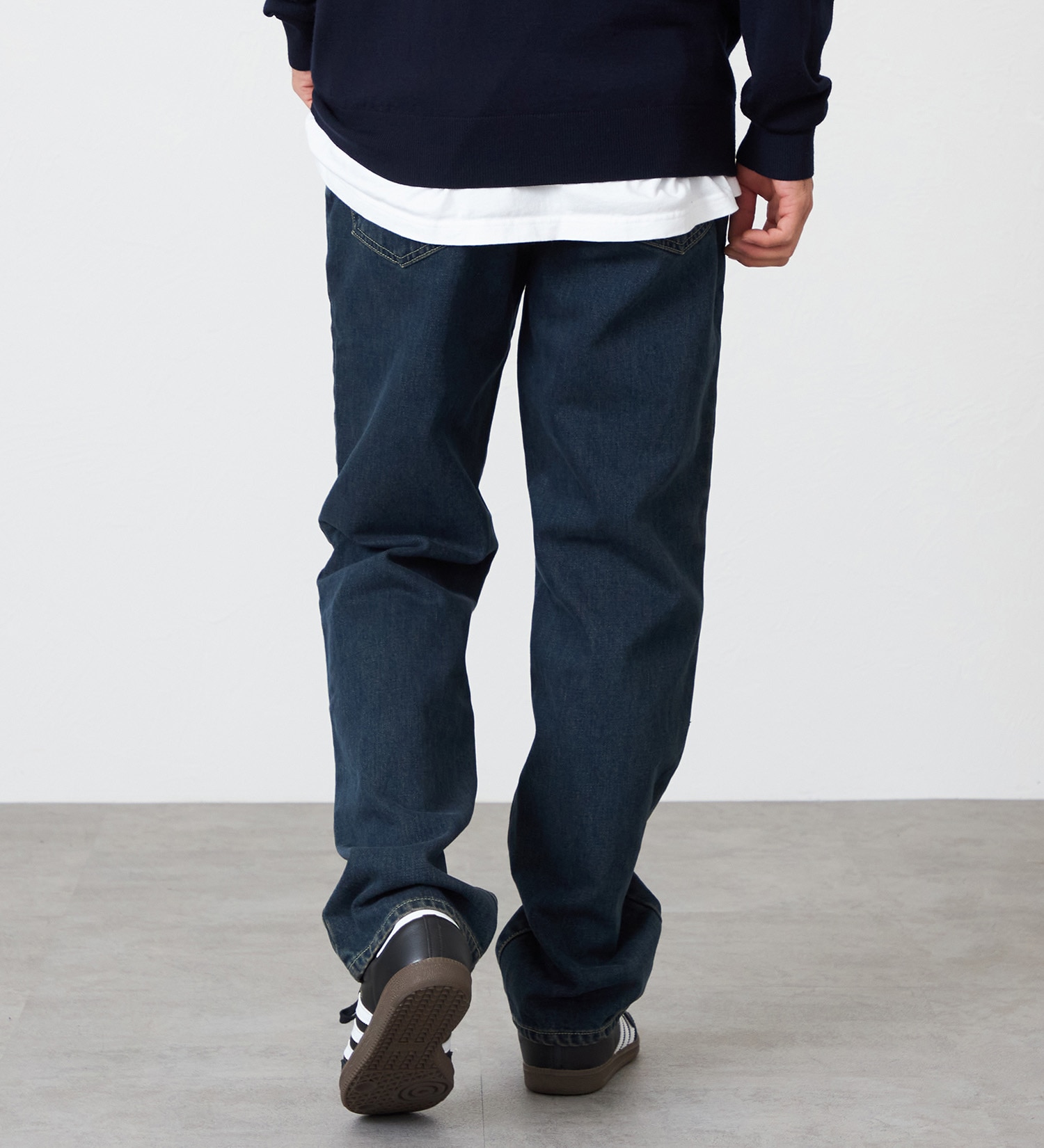 EDWIN(エドウイン)の【裾上げ無料】インターナショナルベーシック 404 ゆったりストレート デニムパンツ ジーンズ|パンツ/デニム / ジーンズパンツ/メンズ|中色ブルー2