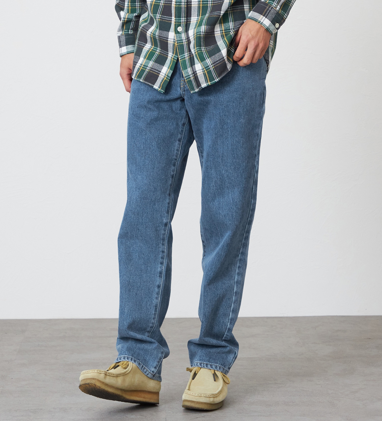 EDWIN(エドウイン)の【裾上げ無料】インターナショナルベーシック 404 ゆったりストレート デニムパンツ ジーンズ|パンツ/デニム / ジーンズパンツ/メンズ|淡色ブルー