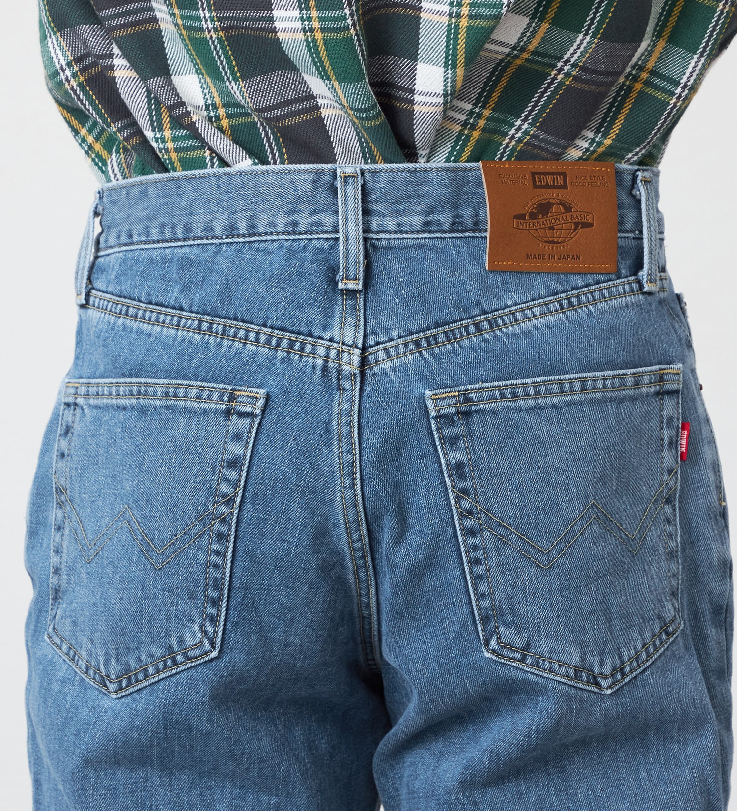 EDWIN(エドウイン)の【裾上げ無料】インターナショナルベーシック 404 ゆったりストレート デニムパンツ ジーンズ|パンツ/デニム / ジーンズパンツ/メンズ|淡色ブルー