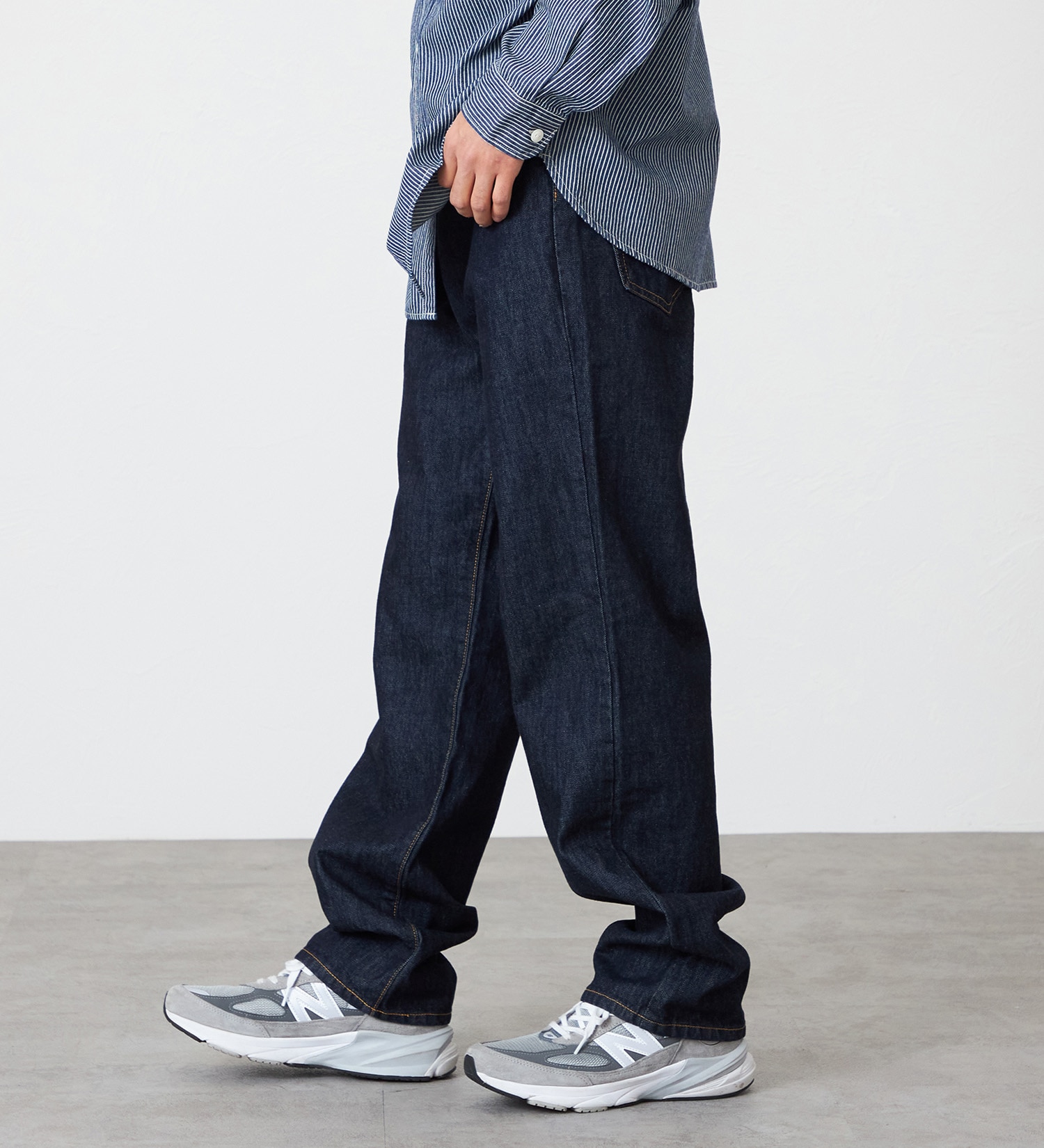 EDWIN(エドウイン)の【裾上げ無料】インターナショナルベーシック 405 ワイド デニムパンツ ジーンズ|パンツ/デニム / ジーンズパンツ/メンズ|インディゴブルー
