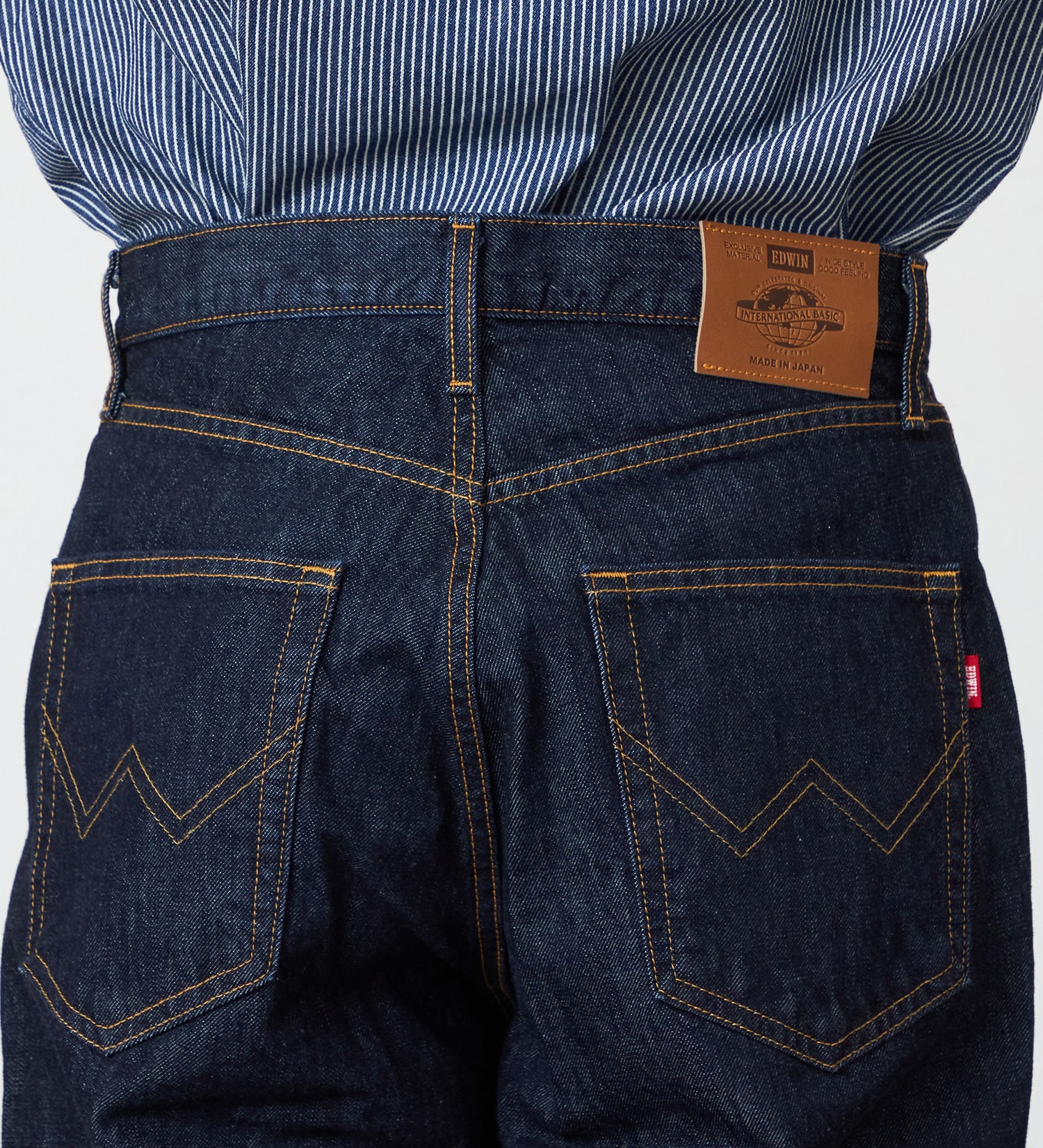 EDWIN(エドウイン)の【裾上げ無料】インターナショナルベーシック 405 ワイド デニムパンツ ジーンズ|パンツ/デニム / ジーンズパンツ/メンズ|インディゴブルー