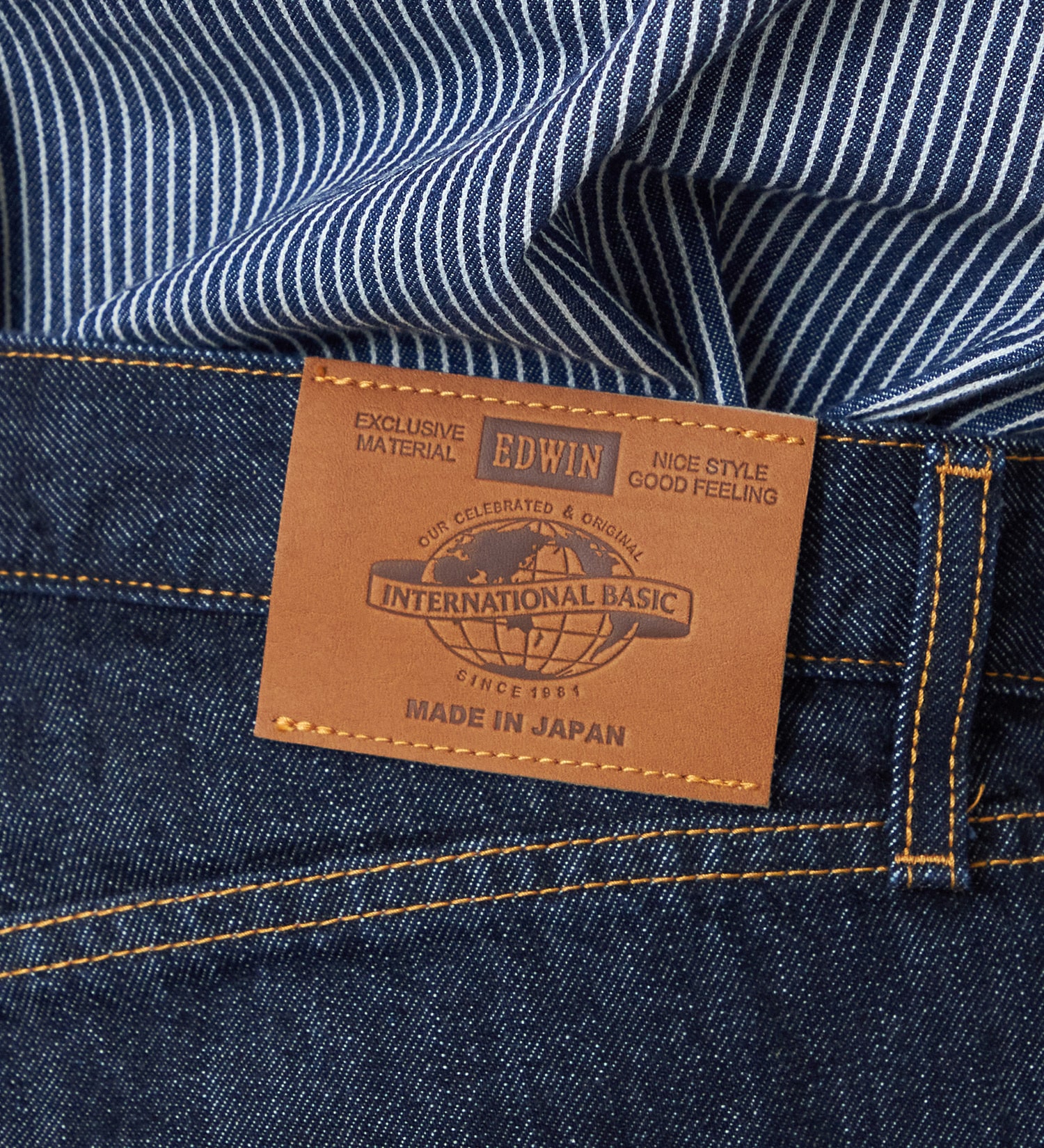 EDWIN(エドウイン)の【裾上げ無料】インターナショナルベーシック 405 ワイド デニムパンツ ジーンズ|パンツ/デニム / ジーンズパンツ/メンズ|インディゴブルー