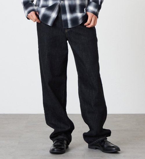 EDWIN(エドウイン)の【裾上げ無料】インターナショナルベーシック 405 ワイド デニムパンツ ジーンズ|パンツ/デニム / ジーンズパンツ/メンズ|ブラックデニム