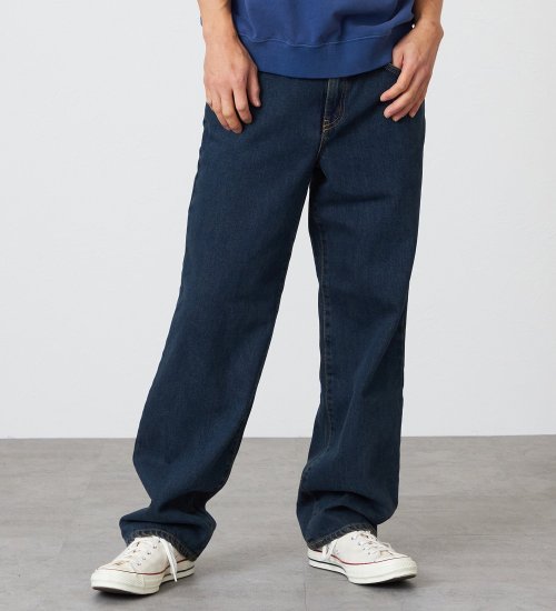 EDWIN(エドウイン)の【裾上げ無料】インターナショナルベーシック 405 ワイド デニムパンツ ジーンズ|パンツ/デニム / ジーンズパンツ/メンズ|中色ブルー