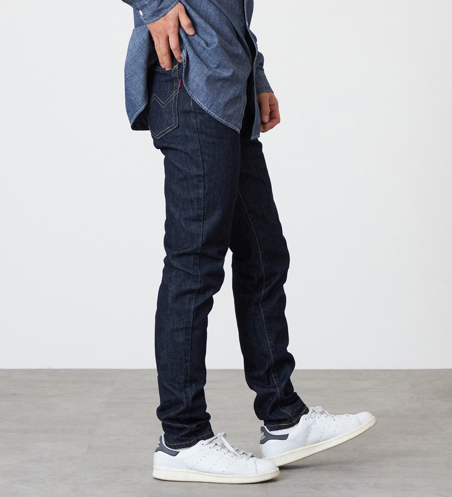 EDWIN(エドウイン)の【試着対象】【裾上げ無料】インターナショナルベーシック 406 すっきりスリム デニムパンツ ジーンズ|パンツ/デニム / ジーンズパンツ/メンズ|インディゴブルー