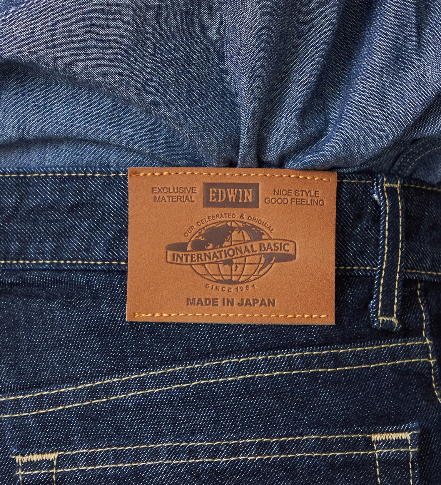 EDWIN(エドウイン)の【試着対象】【裾上げ無料】インターナショナルベーシック 406 すっきりスリム デニムパンツ ジーンズ|パンツ/デニム / ジーンズパンツ/メンズ|インディゴブルー
