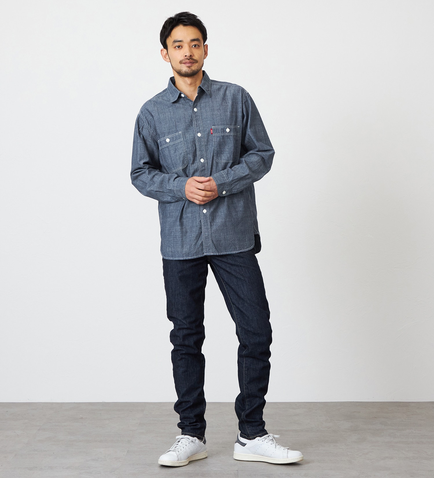 EDWIN(エドウイン)の【試着対象】【裾上げ無料】インターナショナルベーシック 406 すっきりスリム デニムパンツ ジーンズ|パンツ/デニム / ジーンズパンツ/メンズ|インディゴブルー