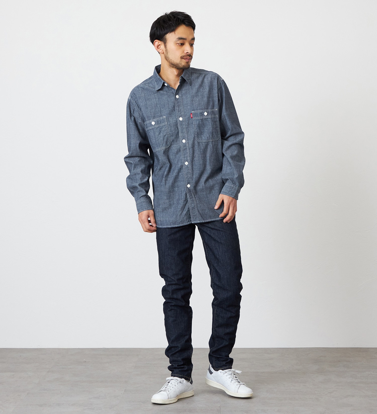 EDWIN(エドウイン)の【試着対象】【裾上げ無料】インターナショナルベーシック 406 すっきりスリム デニムパンツ ジーンズ|パンツ/デニム / ジーンズパンツ/メンズ|インディゴブルー