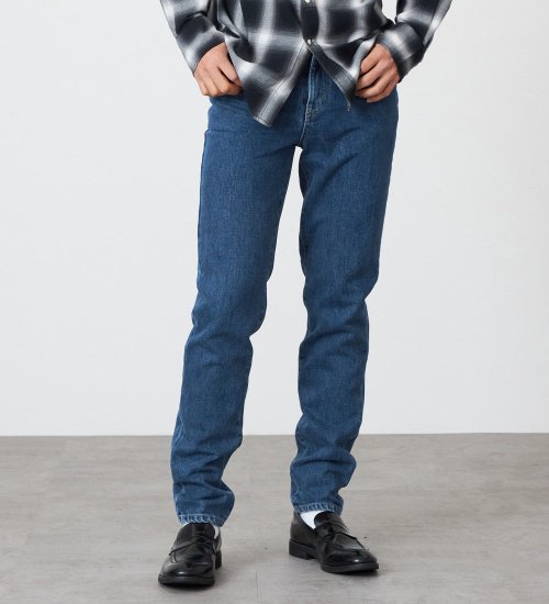 EDWIN(エドウイン)の【試着対象】【裾上げ無料】インターナショナルベーシック 406 すっきりスリム デニムパンツ ジーンズ|パンツ/デニム/メンズ|中色ブルー