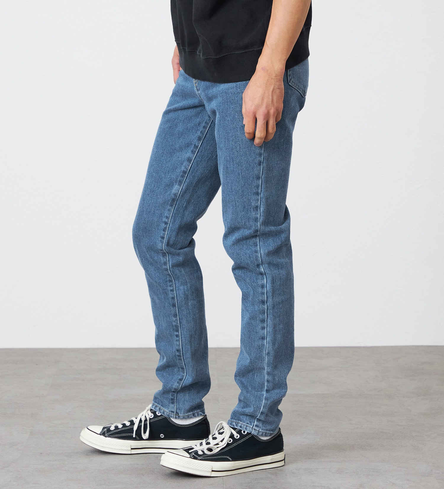 EDWIN(エドウイン)の【試着対象】【裾上げ無料】インターナショナルベーシック 406 すっきりスリム デニムパンツ ジーンズ|パンツ/デニム / ジーンズパンツ/メンズ|淡色ブルー