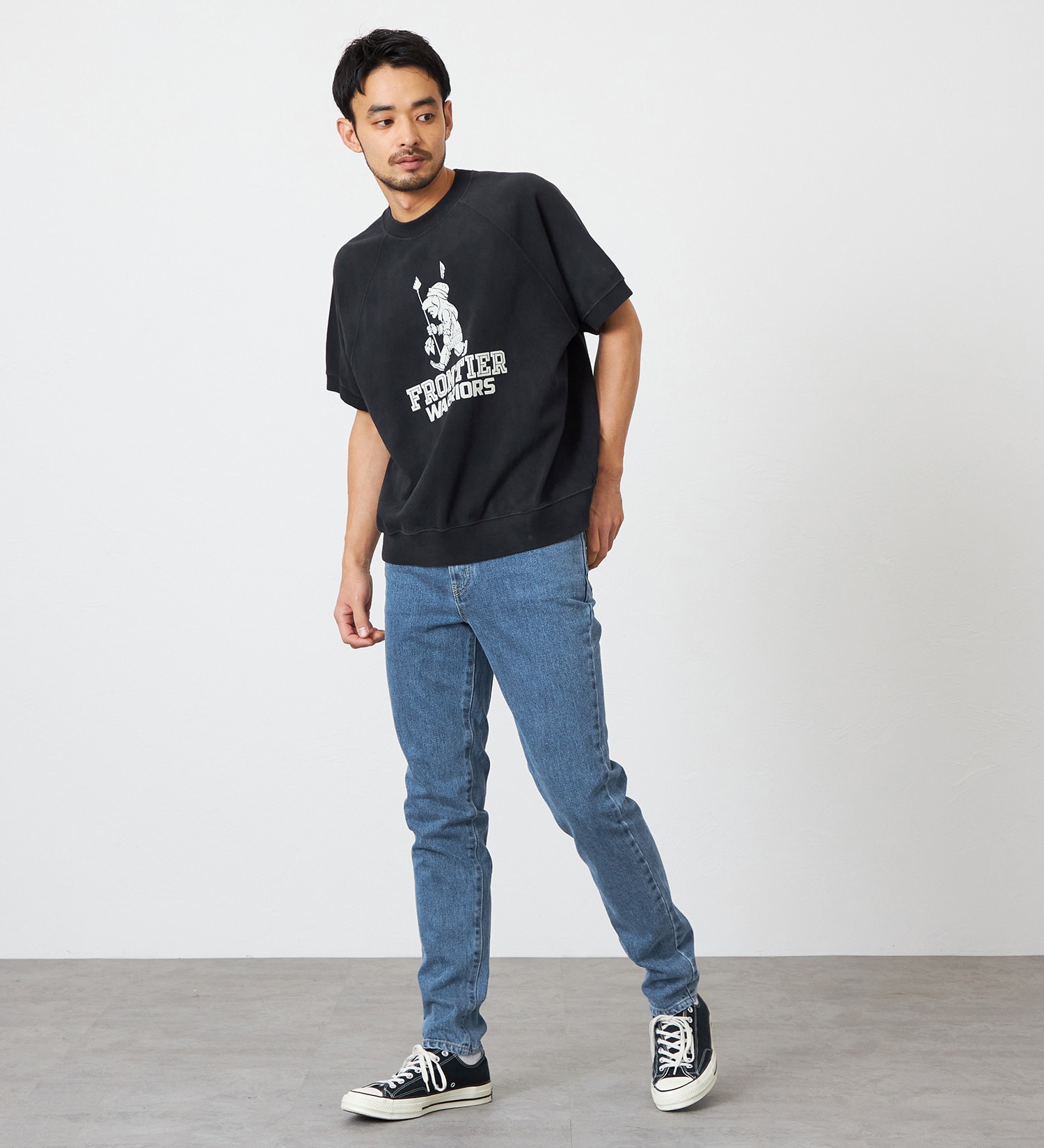 EDWIN(エドウイン)の【試着対象】【裾上げ無料】インターナショナルベーシック 406 すっきりスリム デニムパンツ ジーンズ|パンツ/デニム / ジーンズパンツ/メンズ|淡色ブルー