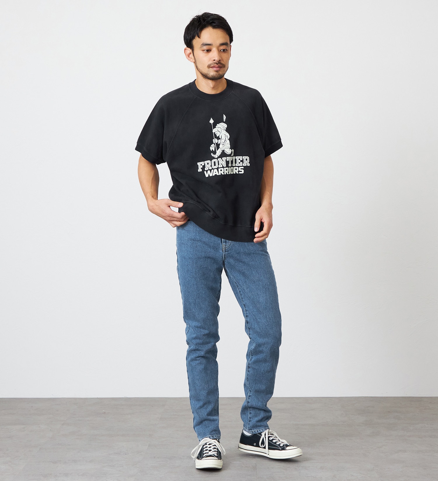 EDWIN(エドウイン)の【試着対象】【裾上げ無料】インターナショナルベーシック 406 すっきりスリム デニムパンツ ジーンズ|パンツ/デニム / ジーンズパンツ/メンズ|淡色ブルー