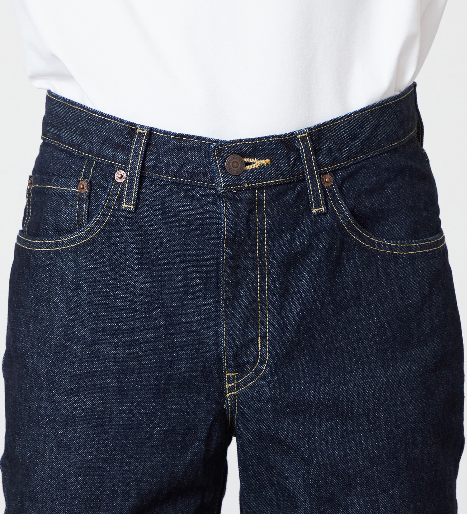 EDWIN(エドウイン)の【試着対象】【裾上げ無料】インターナショナルベーシック 407 ふつうのスリム デニムパンツ ジーンズ|パンツ/デニム / ジーンズパンツ/メンズ|インディゴブルー