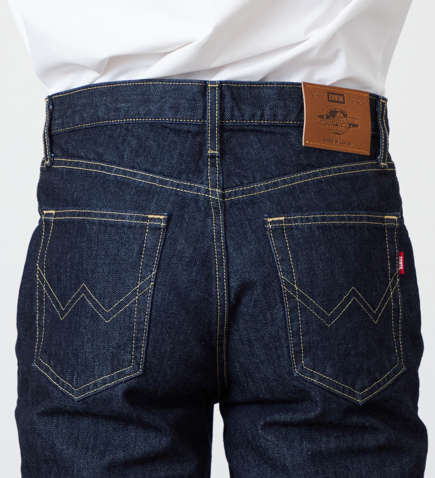 EDWIN(エドウイン)の【試着対象】【裾上げ無料】インターナショナルベーシック 407 ふつうのスリム デニムパンツ ジーンズ|パンツ/デニム / ジーンズパンツ/メンズ|インディゴブルー
