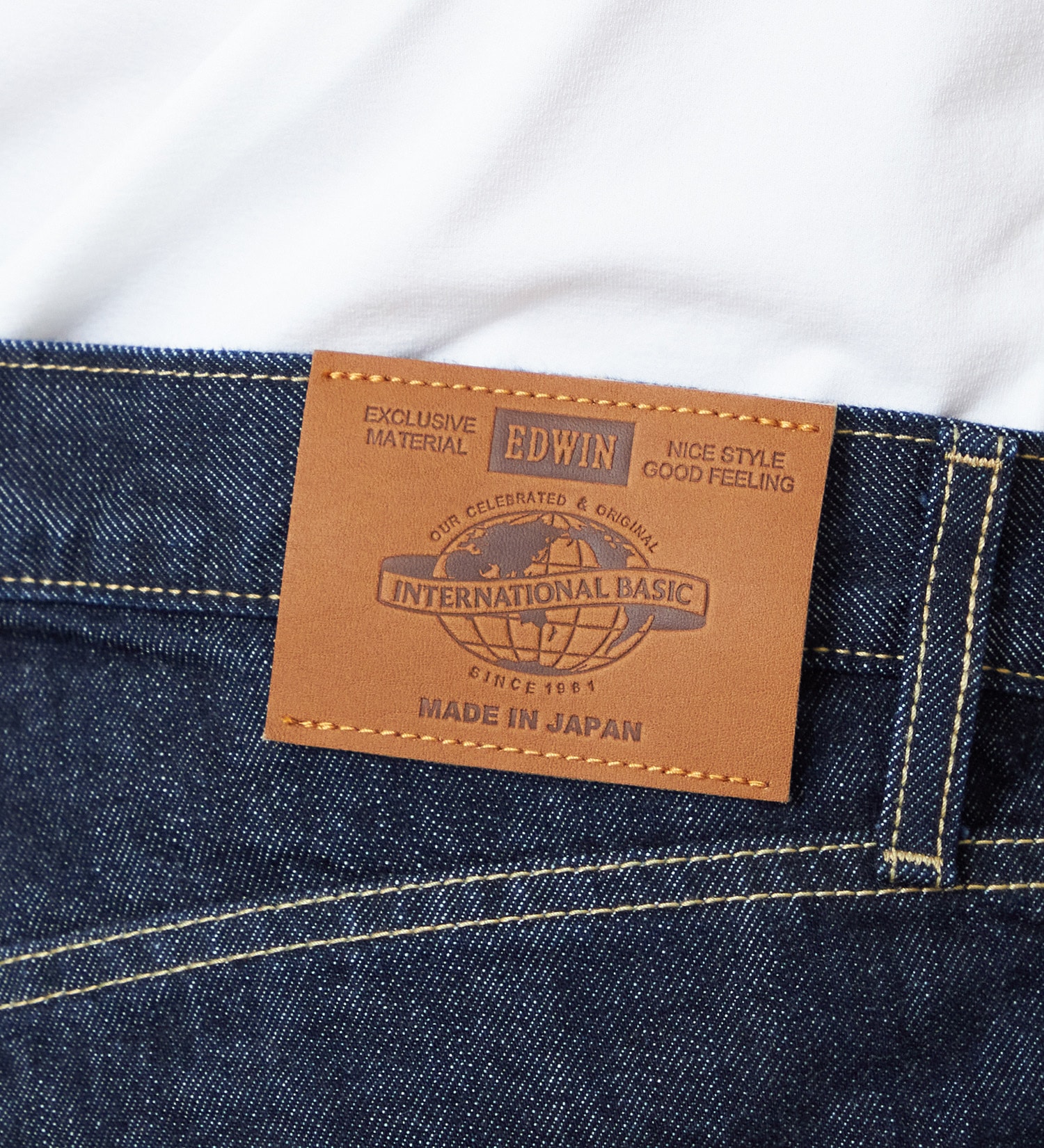 EDWIN(エドウイン)の【試着対象】【裾上げ無料】インターナショナルベーシック 407 ふつうのスリム デニムパンツ ジーンズ|パンツ/デニム / ジーンズパンツ/メンズ|インディゴブルー