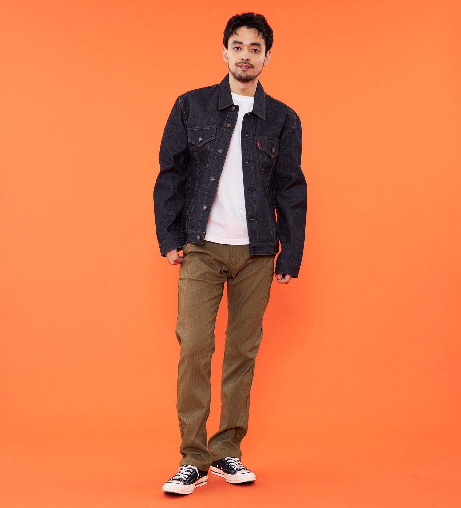 EDWIN(エドウイン)の【冬用】WILD FIRE 403 ふつうのストレート チノパンツ 暖パンツ ストレッチ 裏起毛 保温【暖】|パンツ/チノパンツ/メンズ|ライトブラウン