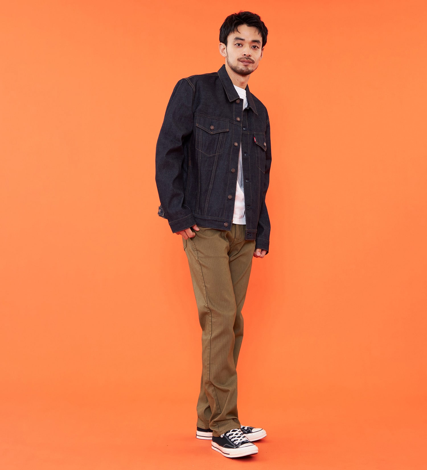 EDWIN(エドウイン)の【冬用】WILD FIRE 403 ふつうのストレート チノパンツ 暖パンツ ストレッチ 裏起毛 保温【暖】|パンツ/チノパンツ/メンズ|ライトブラウン