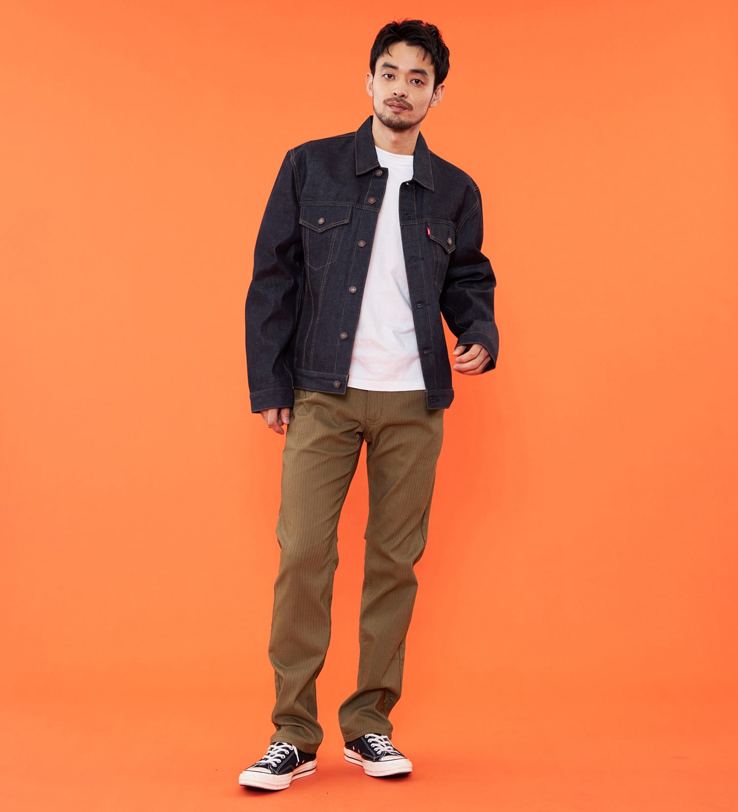 EDWIN(エドウイン)の【冬用】WILD FIRE 403 ふつうのストレート チノパンツ 暖パンツ ストレッチ 裏起毛 保温【暖】|パンツ/チノパンツ/メンズ|ライトブラウン