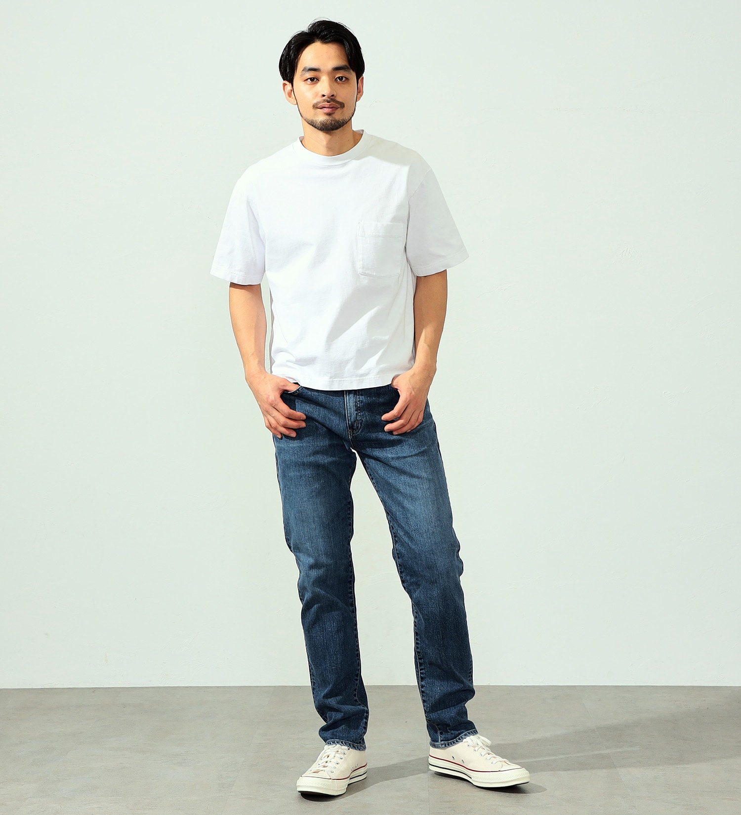 EDWIN(エドウイン)の【おまとめ割対象】【試着対象】503 スリムテーパードパンツ SLIM TAPERED MADE IN JAPAN 日本製|パンツ/デニムパンツ/メンズ|中色ブルー3