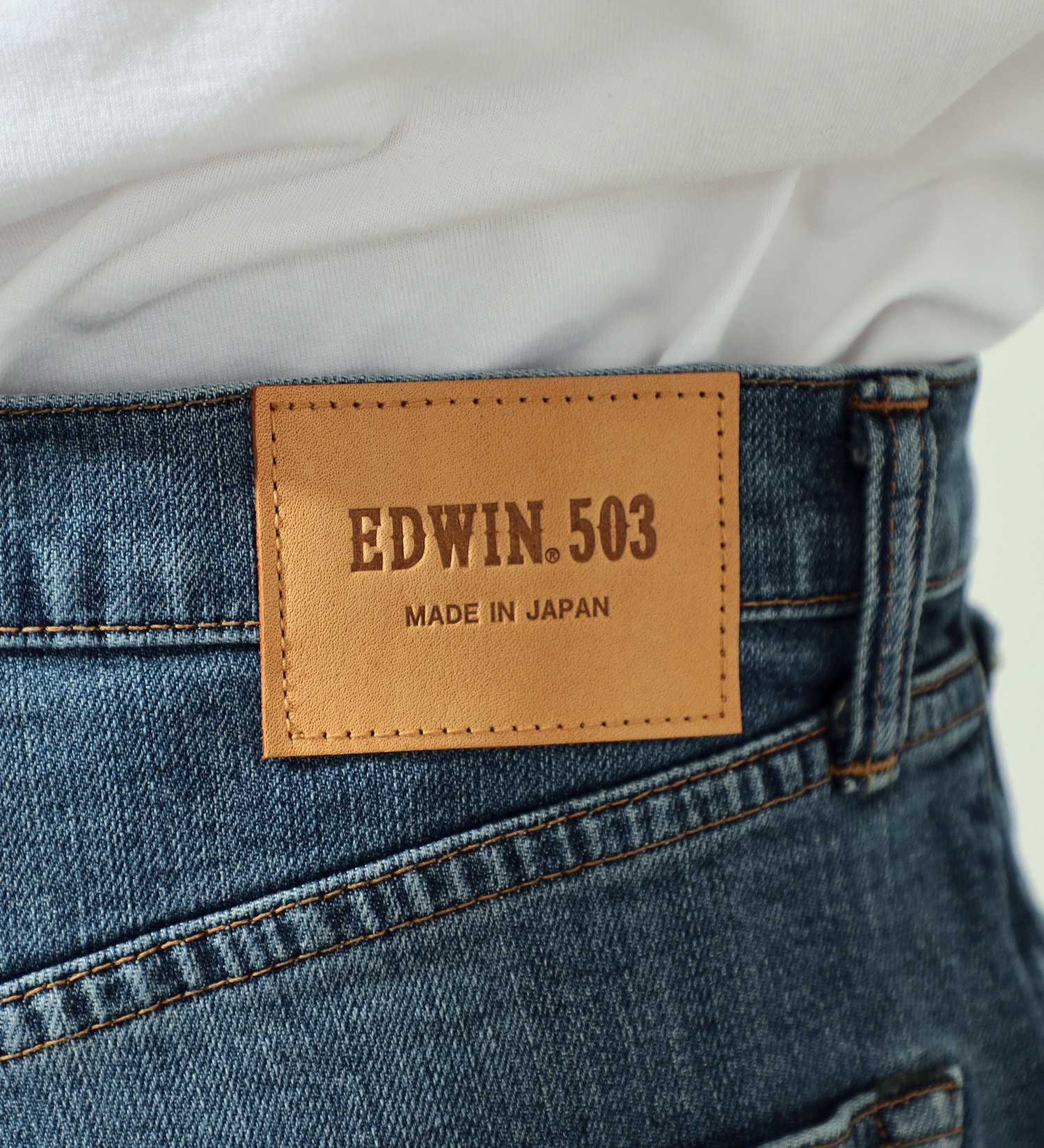 EDWIN(エドウイン)の【大きいサイズ】503 レギュラーストレートパンツ REGULAR STRAIGHT MADE IN JAPAN 日本製|パンツ/デニムパンツ/メンズ|中色ブルー3